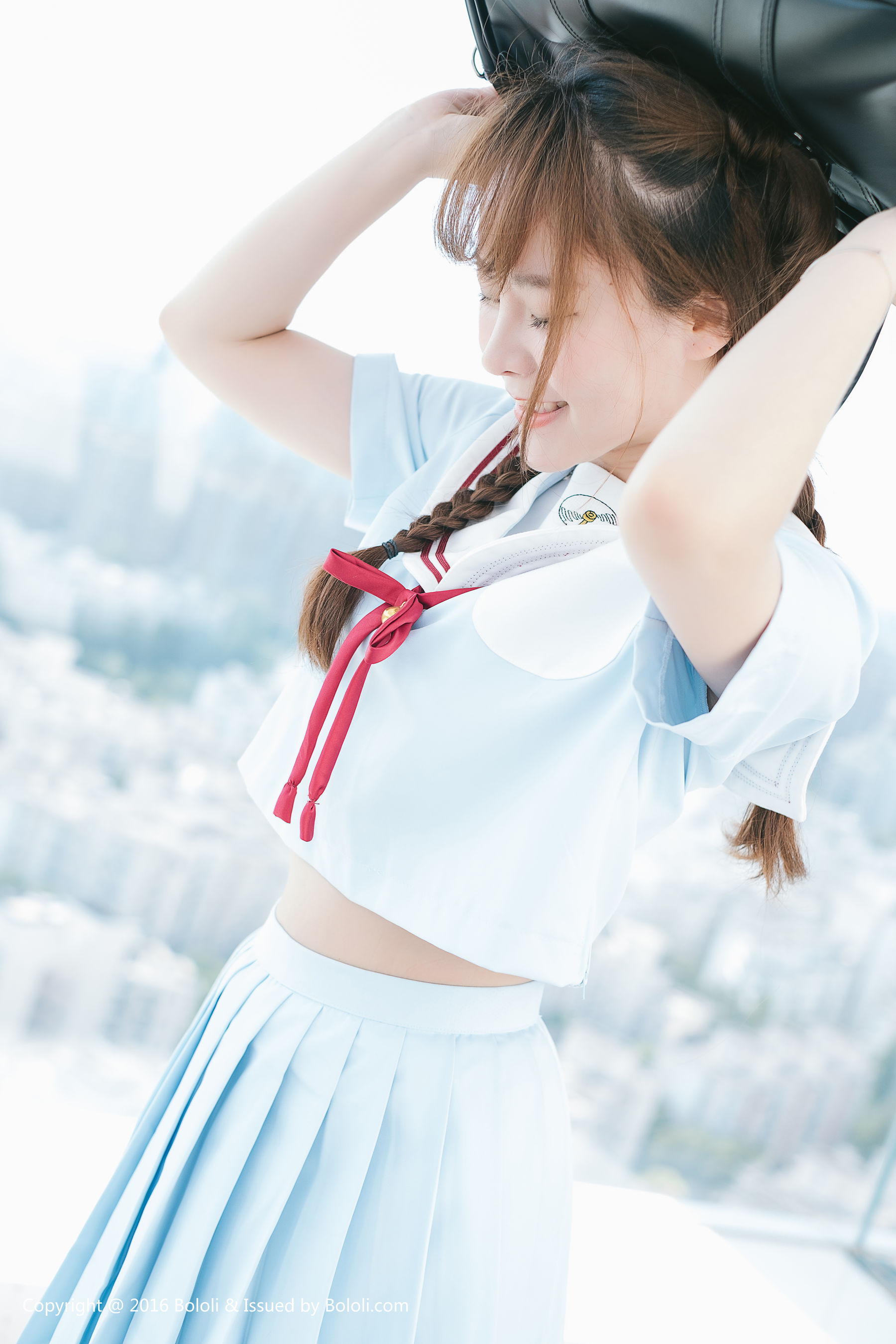 Liu Yanqi Japanese School Uniform Girl Qi Meng Culture KIMOE VOL.025