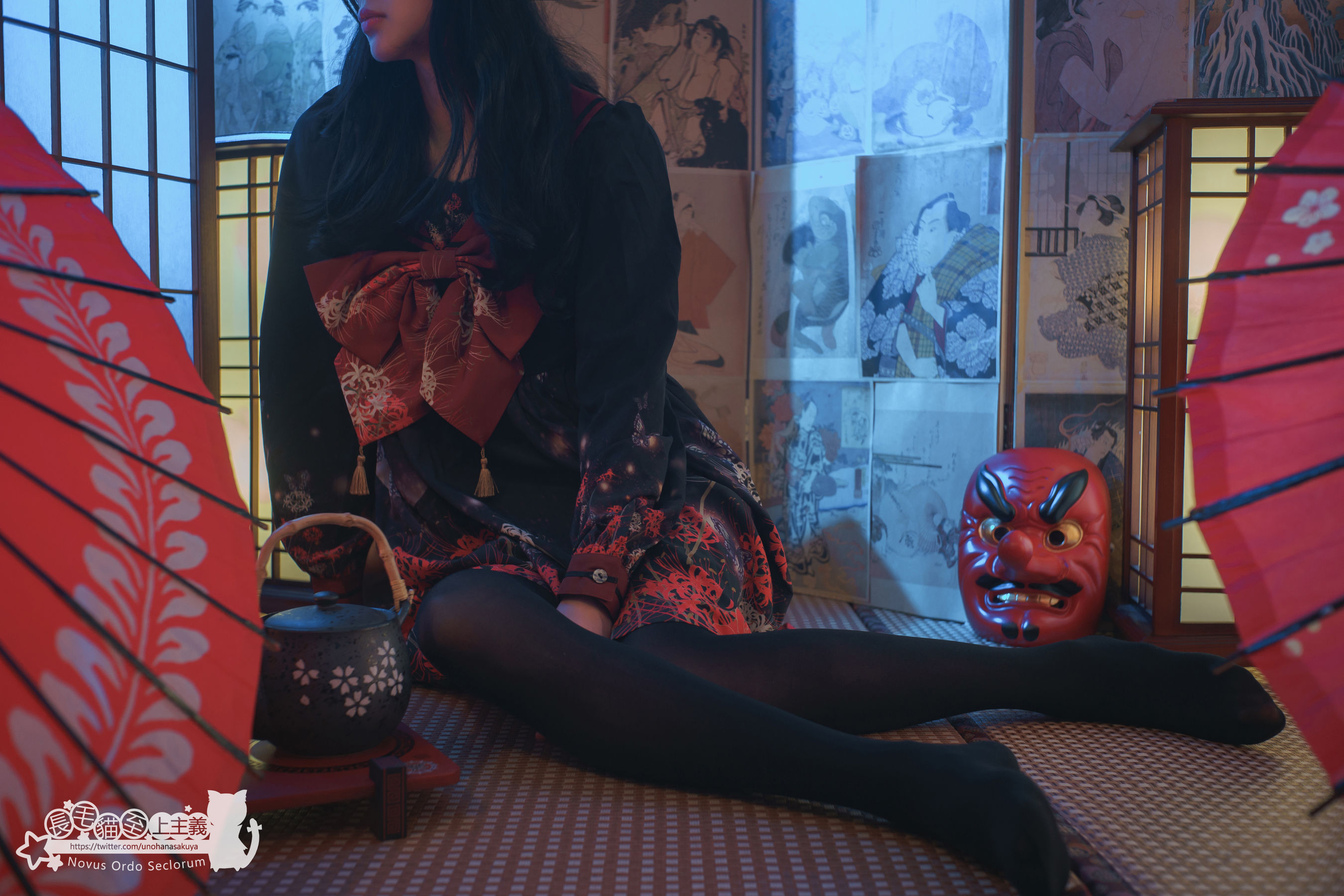 Welfare COS Waiser Kagiki Rin Rin Rin Josei -On the night when cluster amaryllis blooms