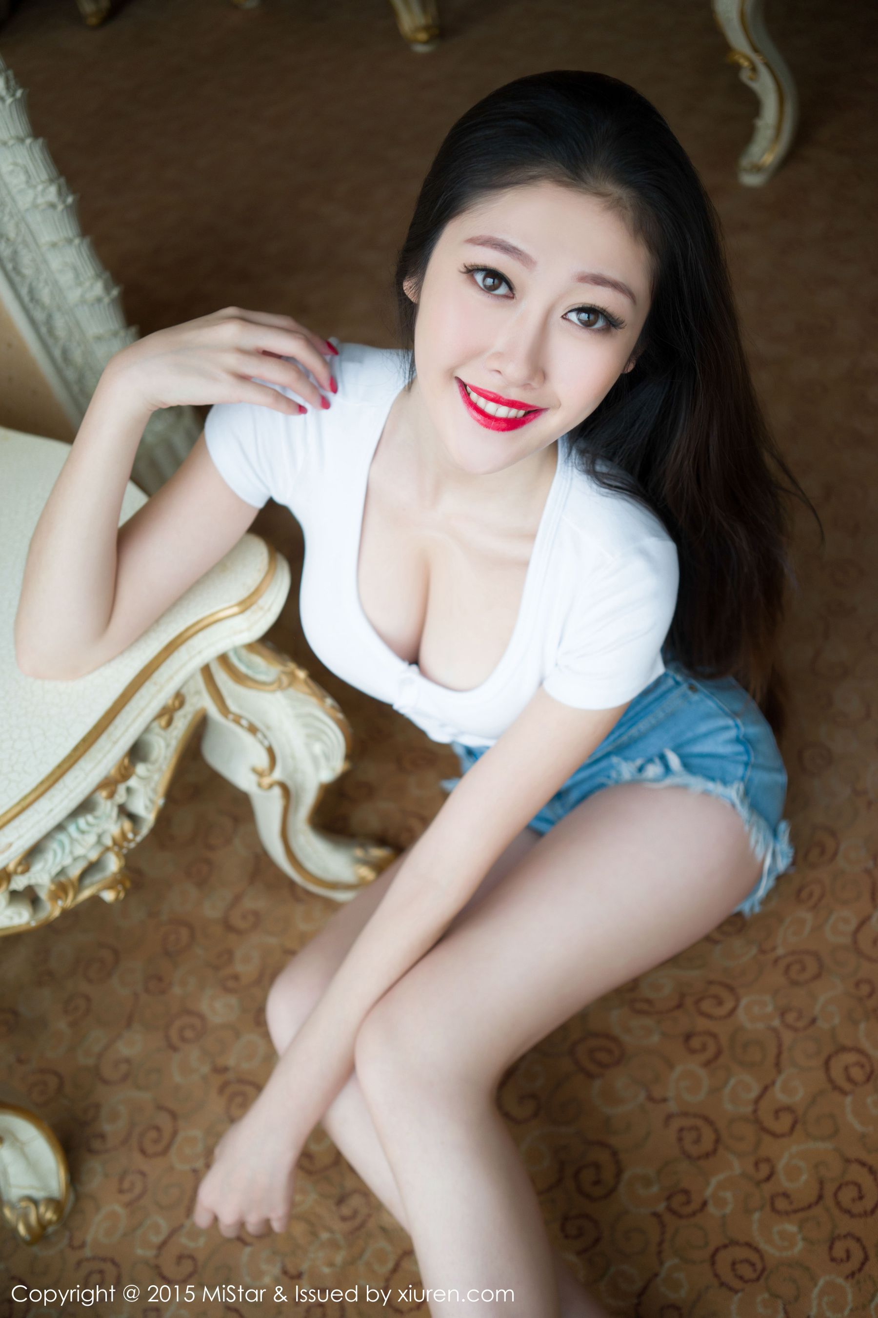 Xia Yan's denim hot pantsthongs Meiyan Society Mistar Vol.028