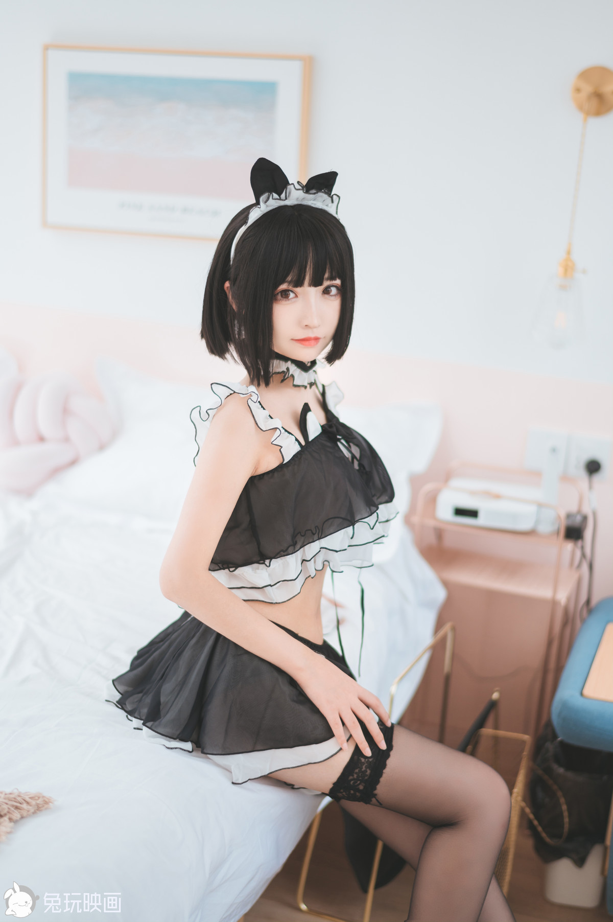 Cosplay Tuwan Movie Black Silk Cat Ears