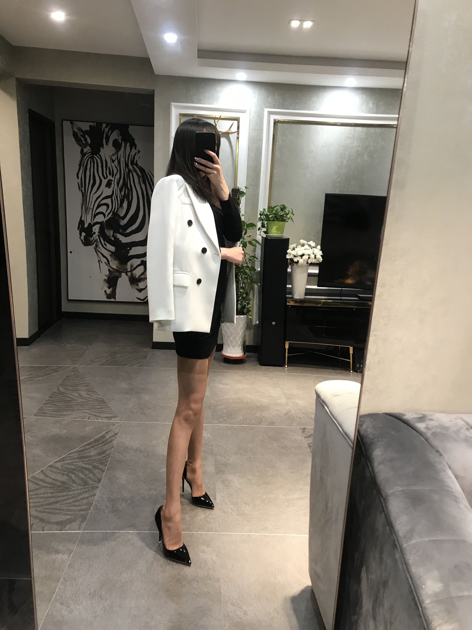 Welfare COS Silk Foot blogger Elk_Monroe 2020.04.09 peach meat hanging socks