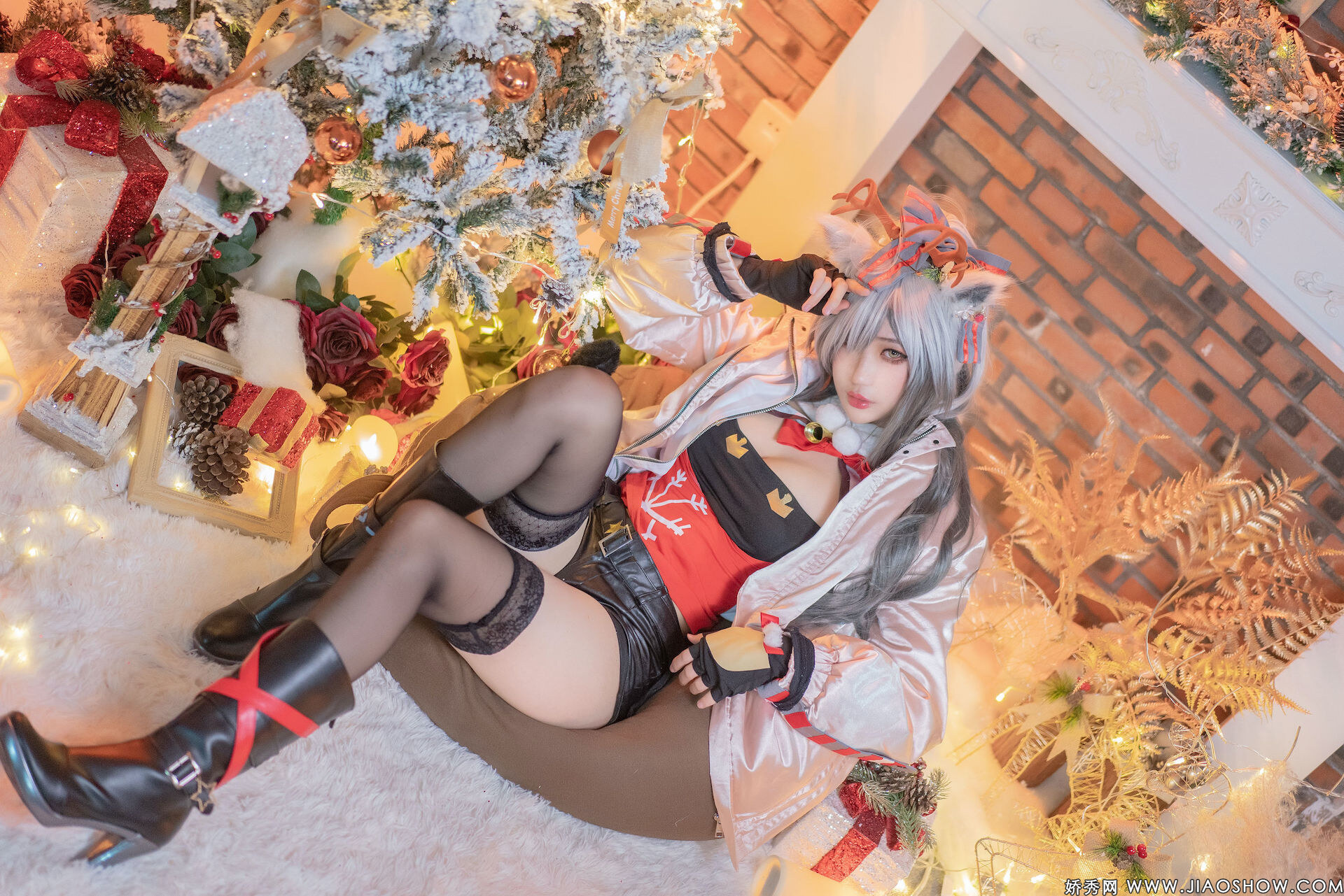 [Zhou Ji is a cute bunny] Christmas black Arknights Schwarz