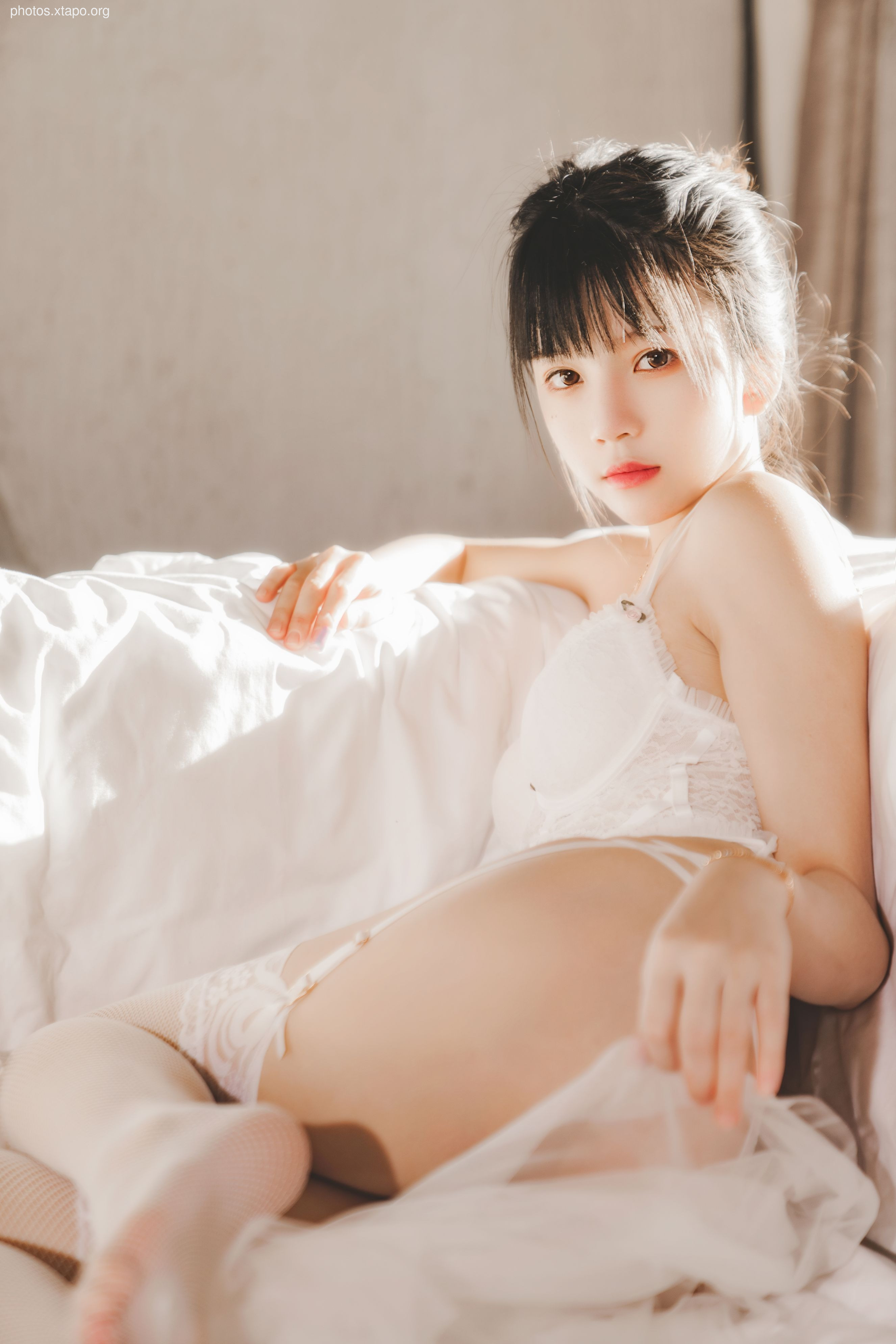 糖 桜 – -White gauze sugar