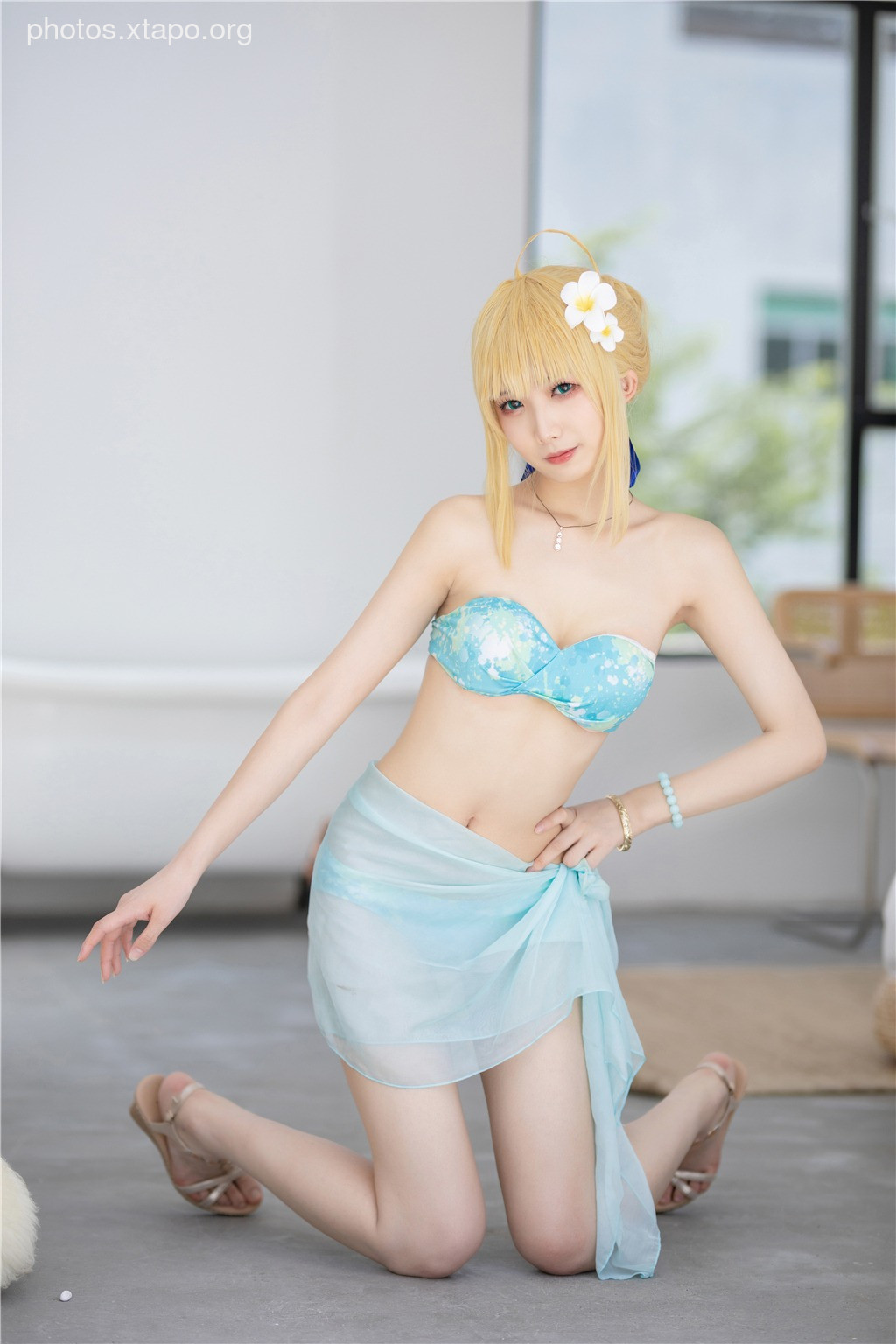 Frontier v - Artoria Pendragon Swimsuit 40P45M