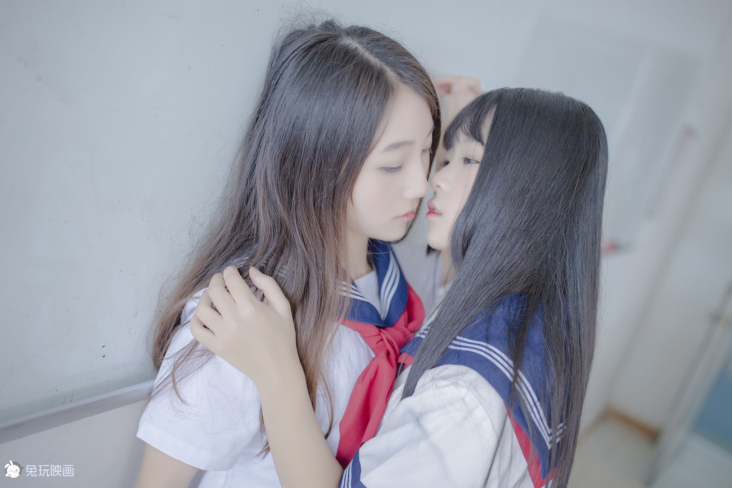 Bunny Playing Painting -Carn Uniform Vol.002 Classroom after school