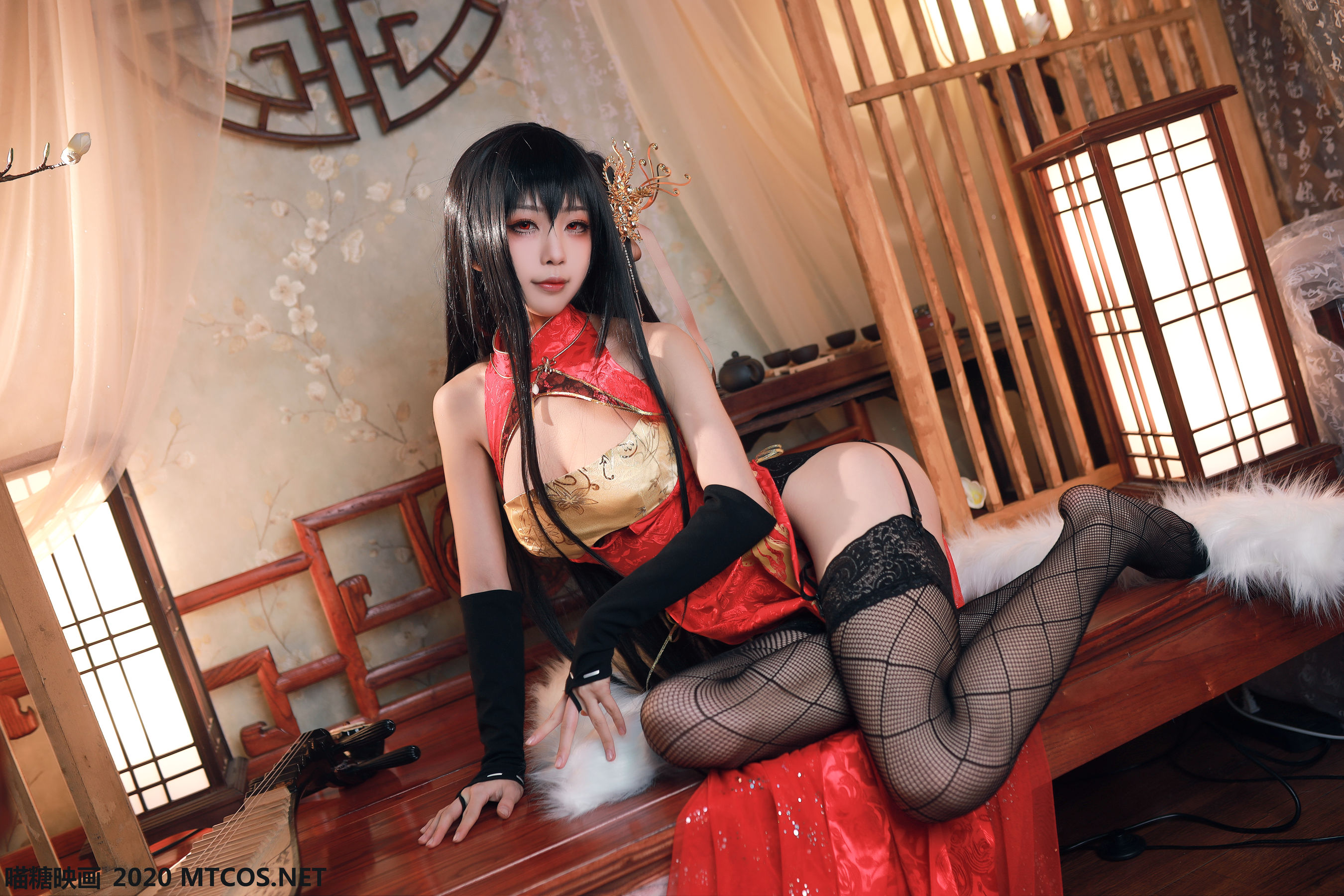 Meow Sugar Painting HML.004 Shuimiao Aqua Shuimiao Dafeng Cheongsam Cheongsam