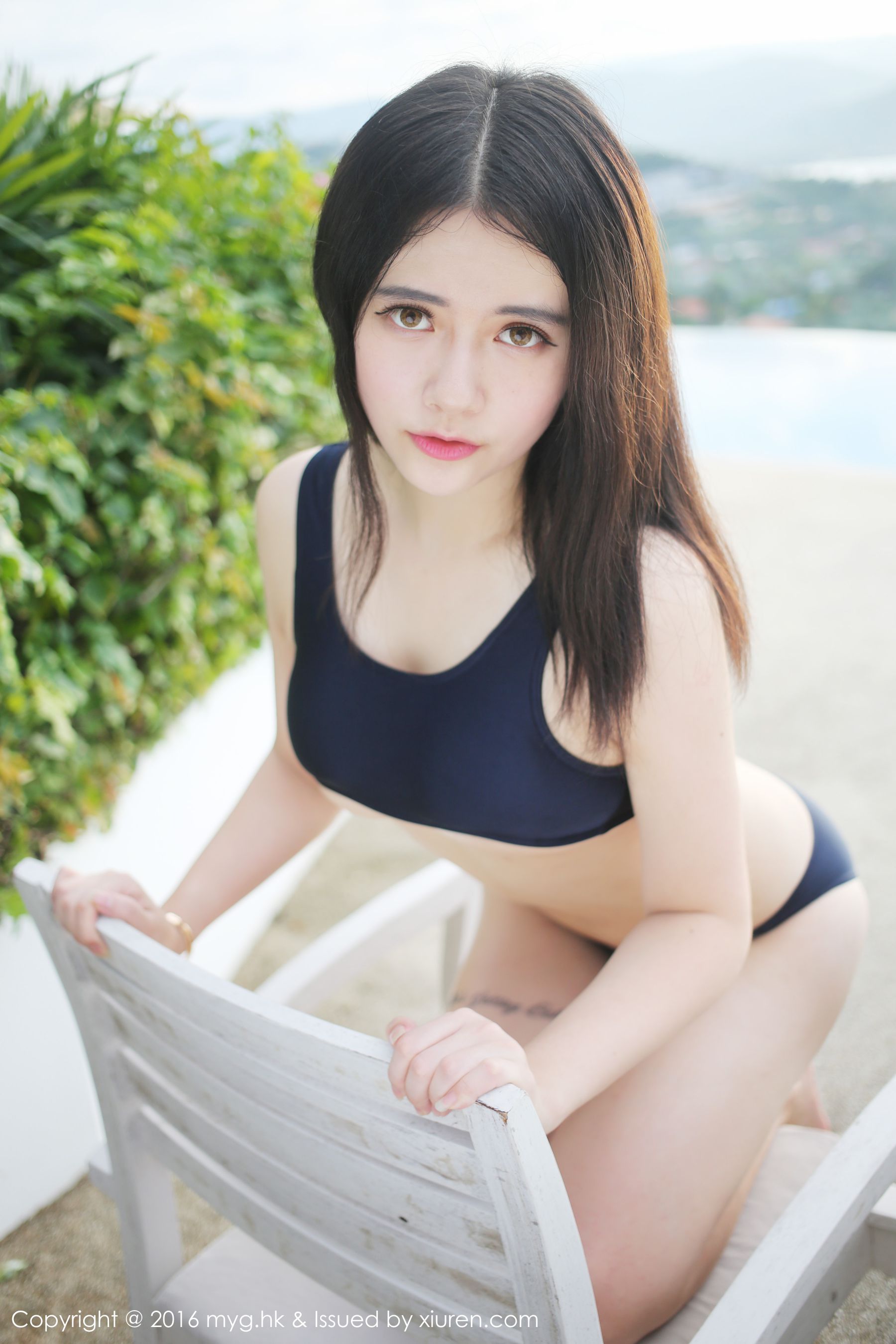 Beautiful chest hip model@美 婷 婷 Meiyuan Pavilion Mygirl VOL.189