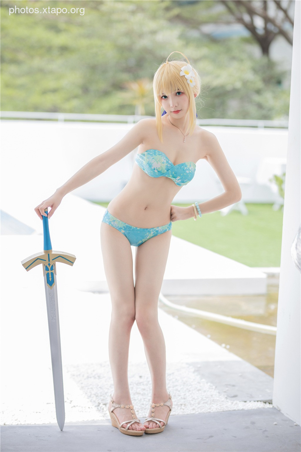 Frontier v - Artoria Pendragon Swimsuit 40P45M