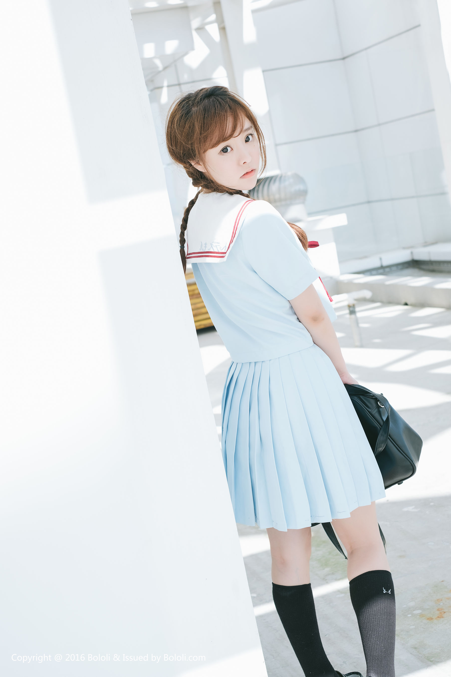 Liu Yanqi Japanese School Uniform Girl Qi Meng Culture KIMOE VOL.025