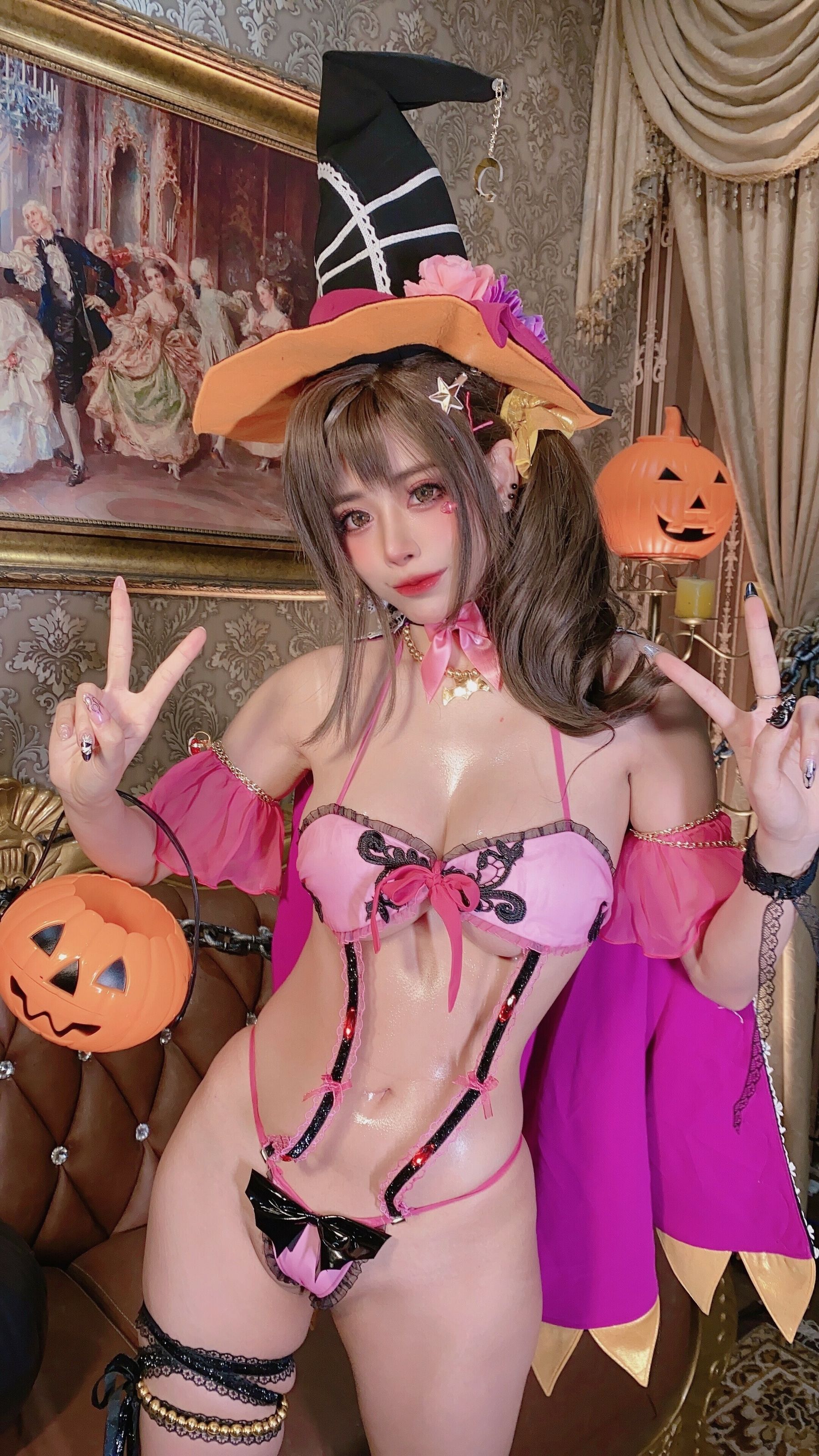 Welfare COS Japanese sexy loli Byoru -Misaki Charm Witch