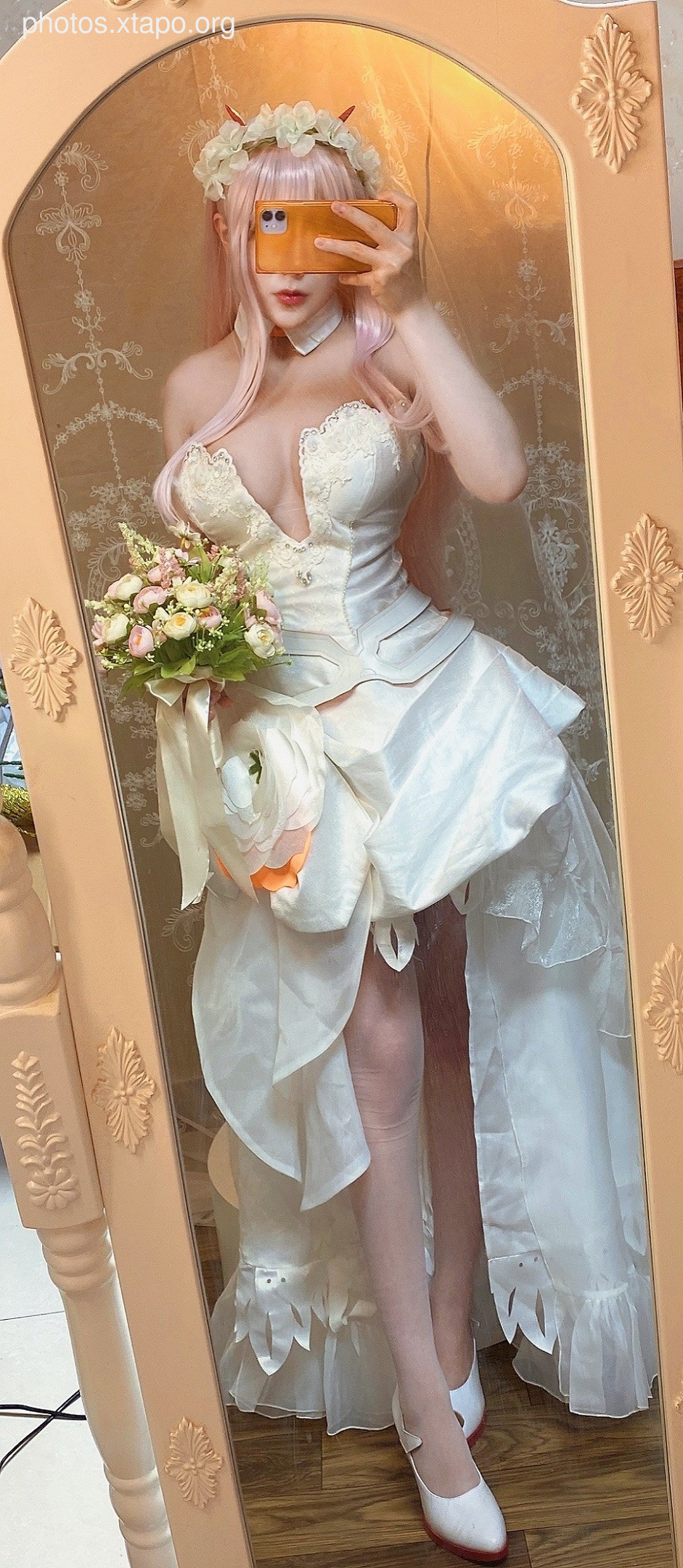 Cheese block -02 Selfie three sets of clothing