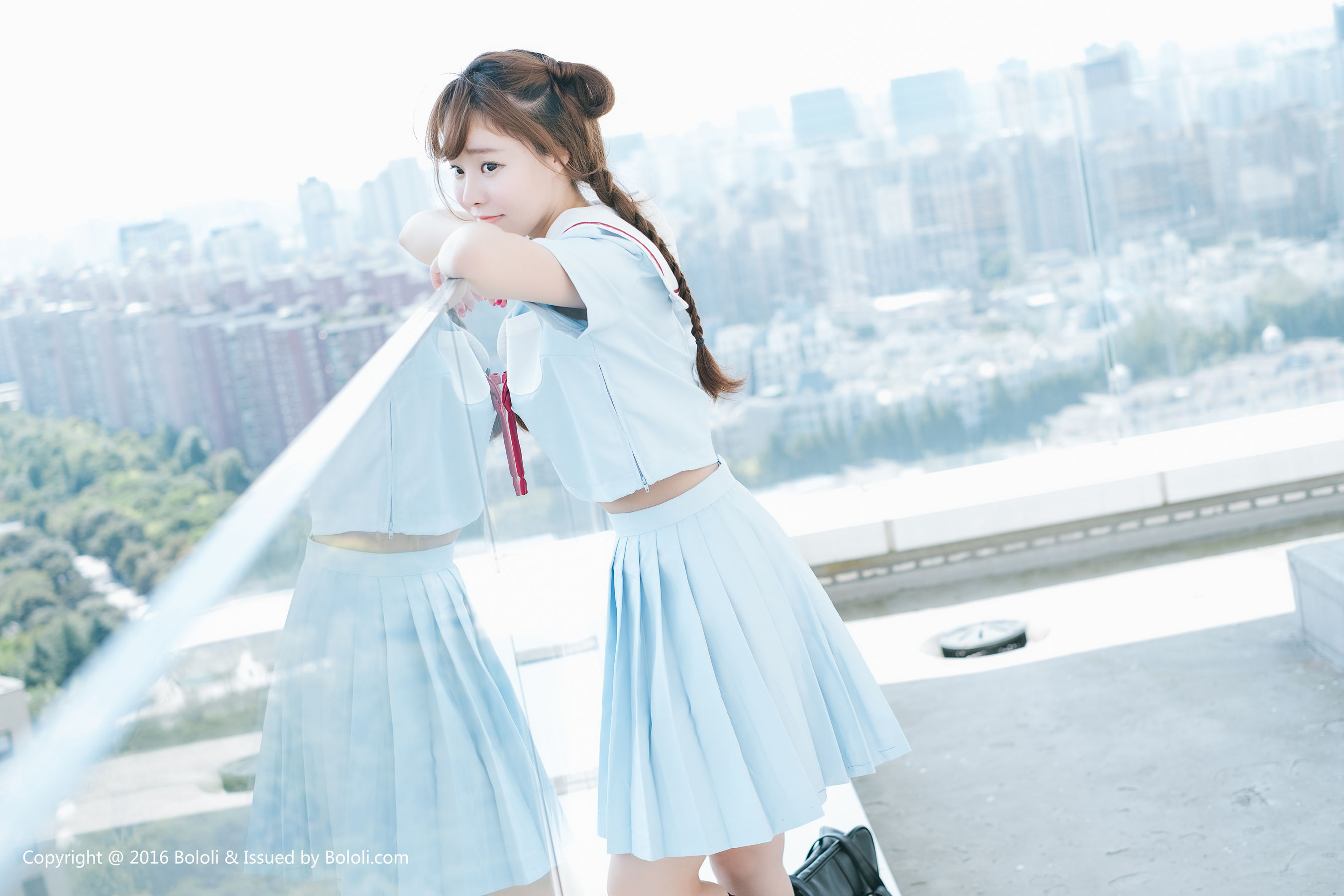 Liu Yanqi Japanese School Uniform Girl Qi Meng Culture KIMOE VOL.025