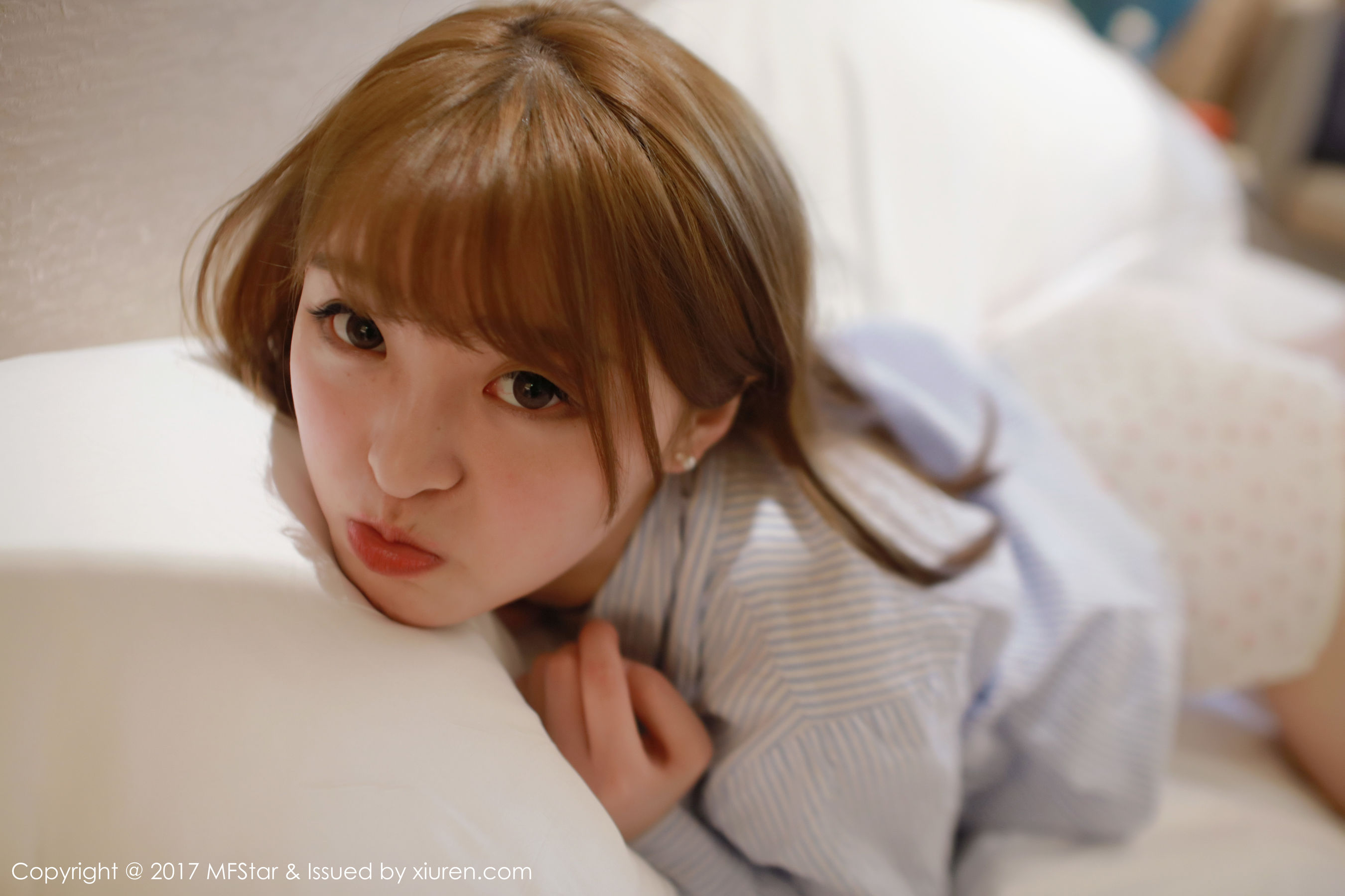 Yi Xiaoqi MOMO Strawberry PantsShirt Series Model Academy MFStar Vol.096