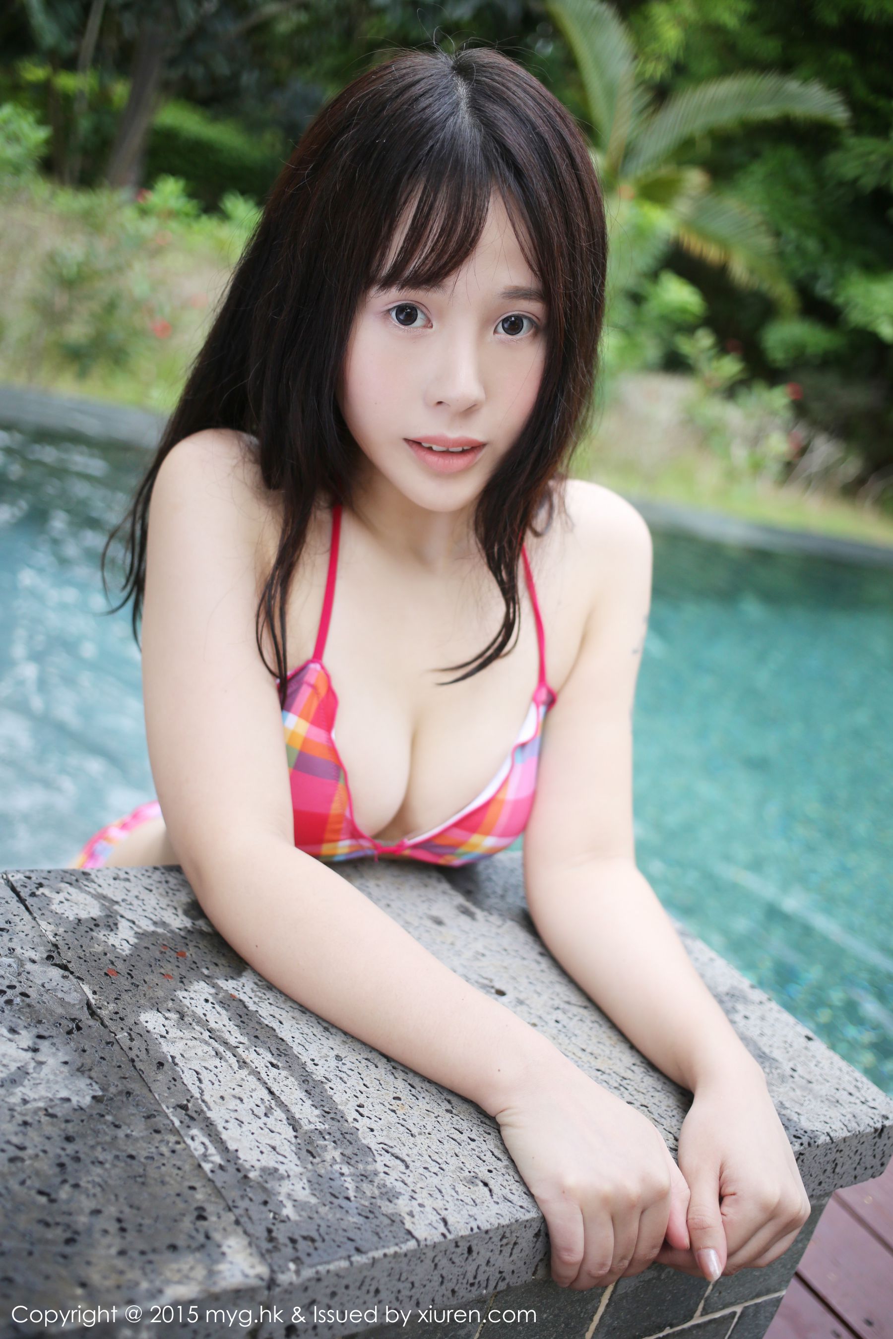 Evelyn Elly Bold Bikini Wet Photo Miyuan Pavilion Mygirl Vol.186