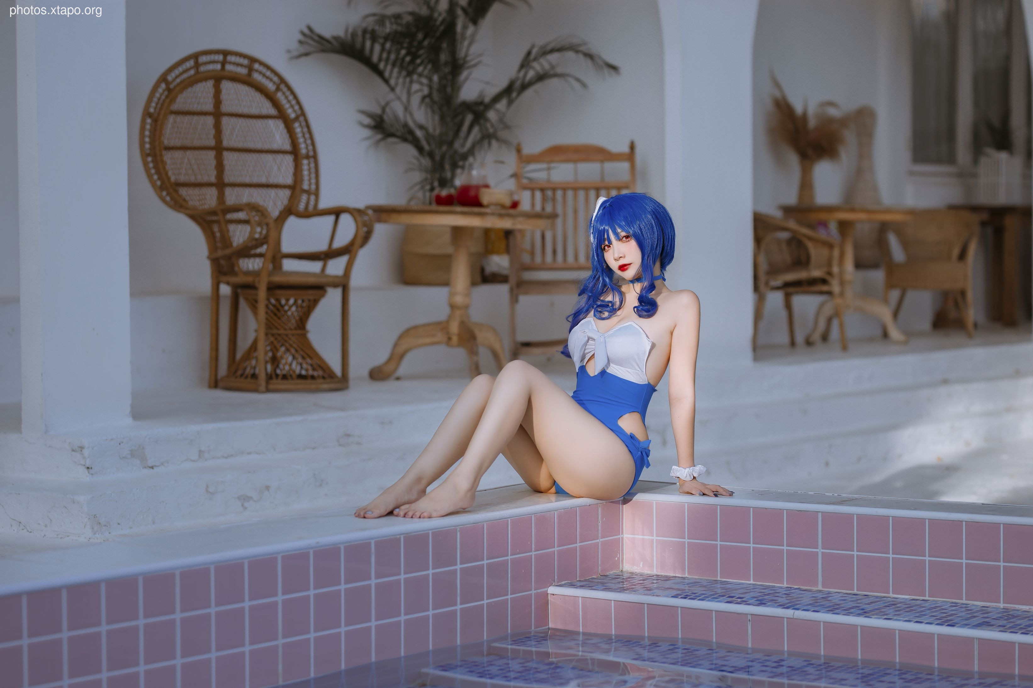 Erzuo Nisa Blue Bora Swimsuit 20p-364MB