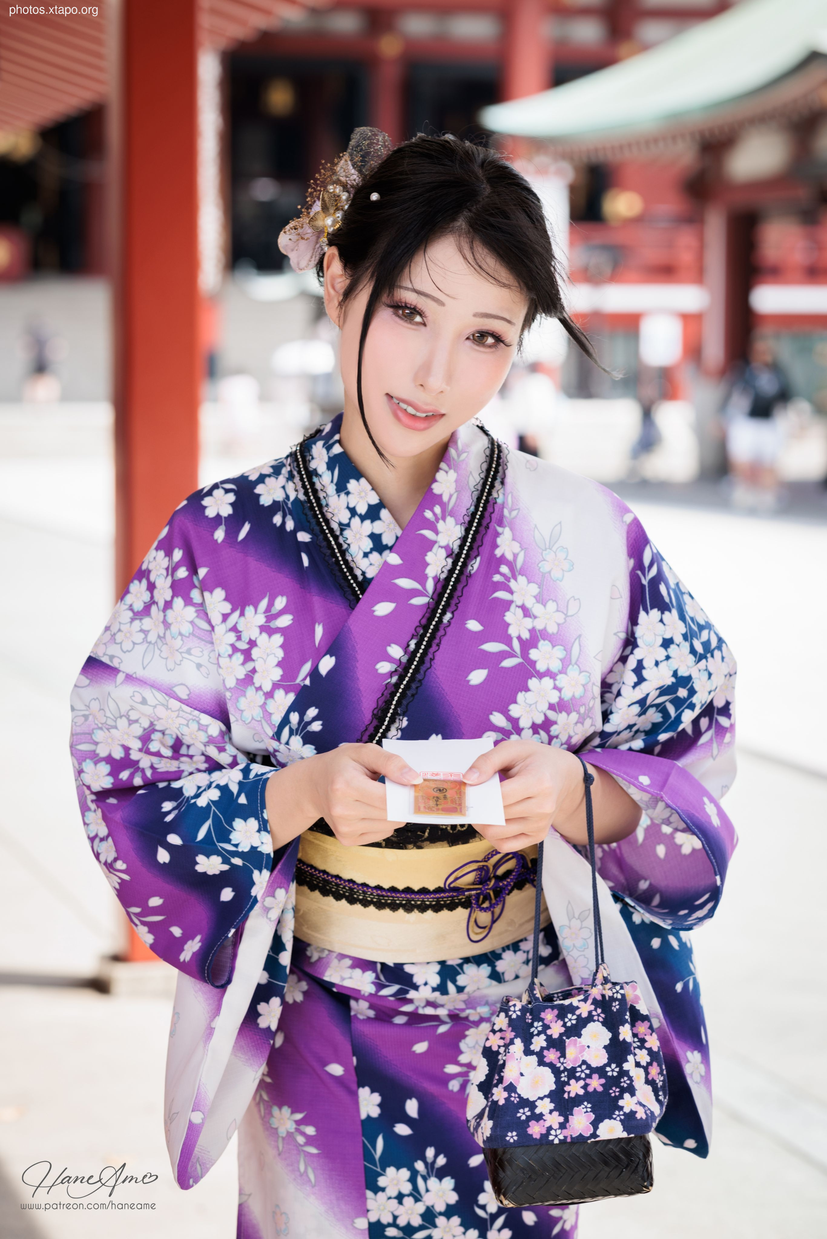 Violet summer yukata