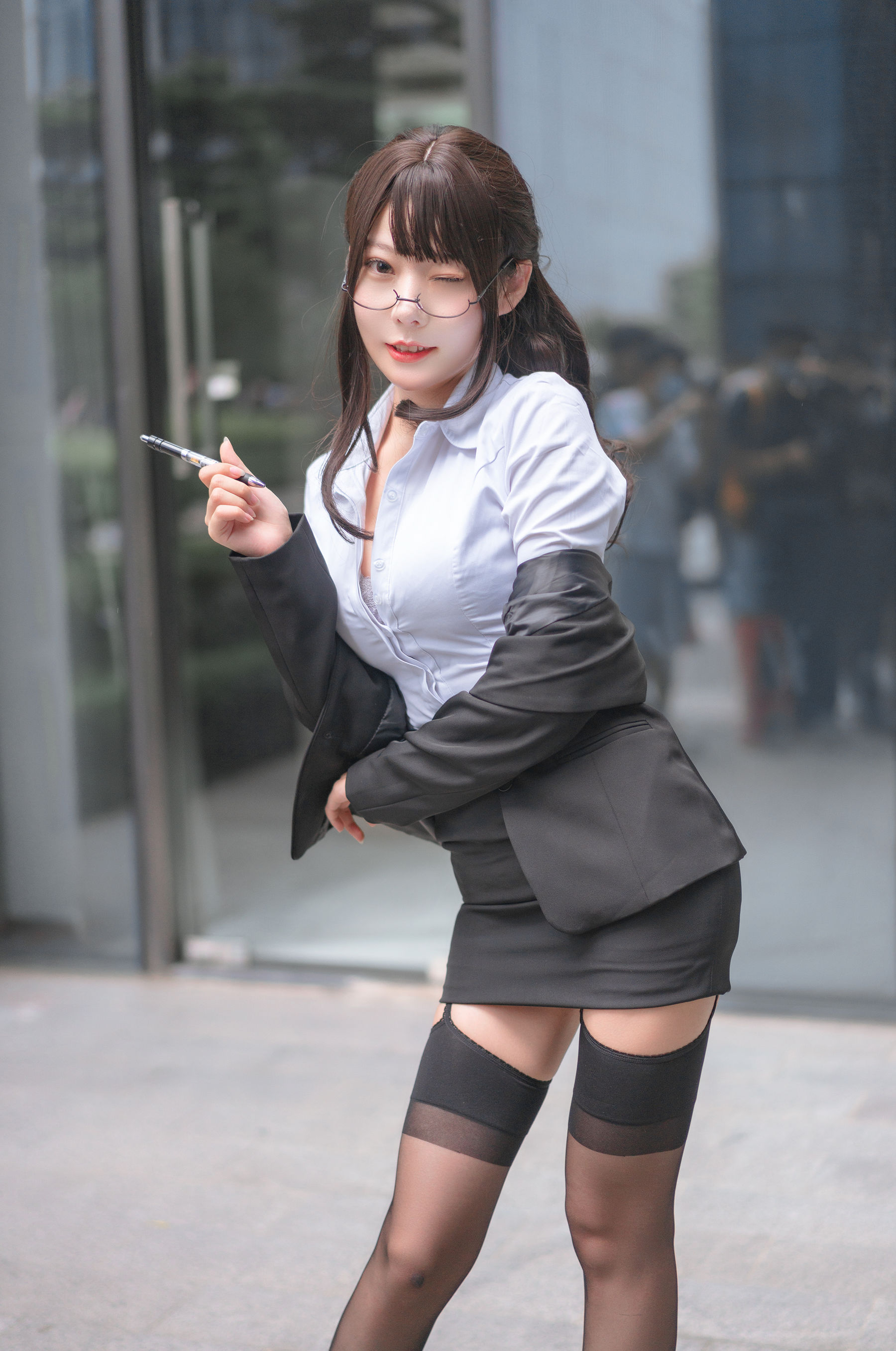 Net Red Coser Vanilla Meow Lulu Photo -Stockings suit temptation