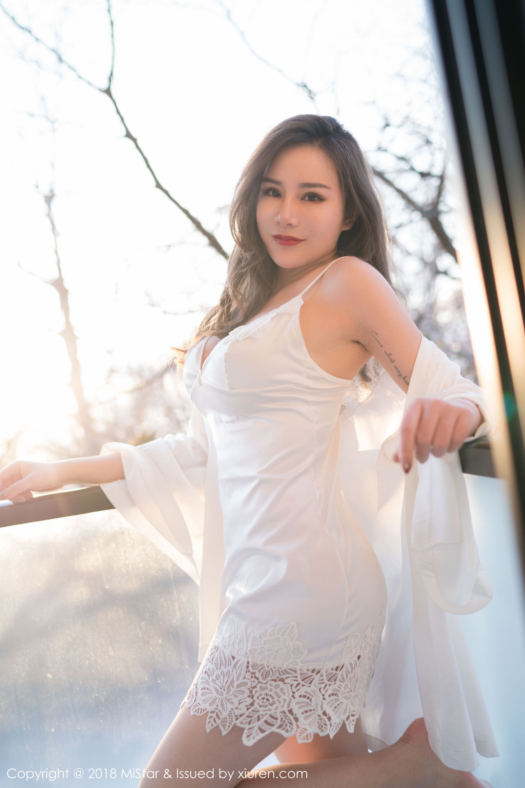 Little Milk Kyra White Shirt Black Sica Stockings Meiyan Society Mistar VOL.228