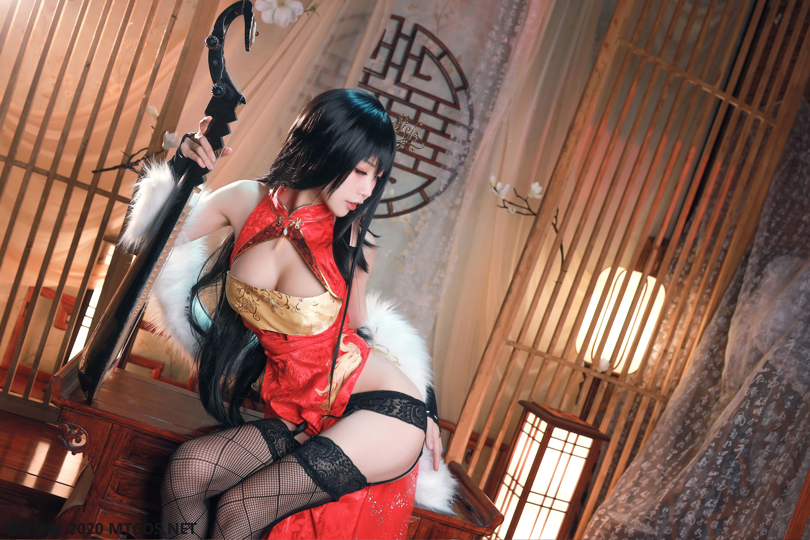 Meow Sugar Painting HML.004 Shuimiao Aqua Shuimiao Dafeng Cheongsam Cheongsam