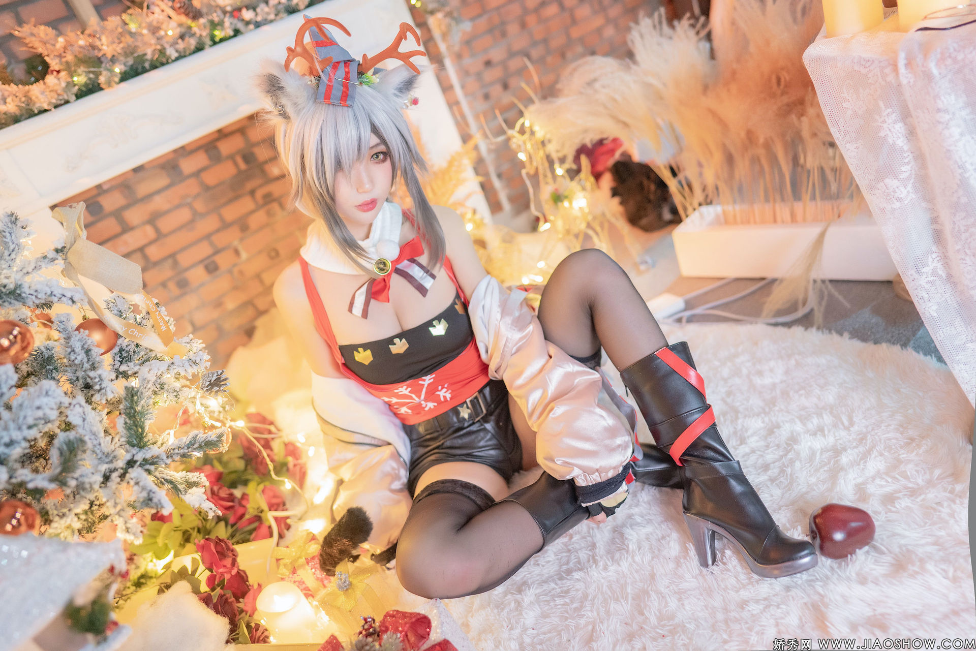 [Zhou Ji is a cute bunny] Christmas black Arknights Schwarz