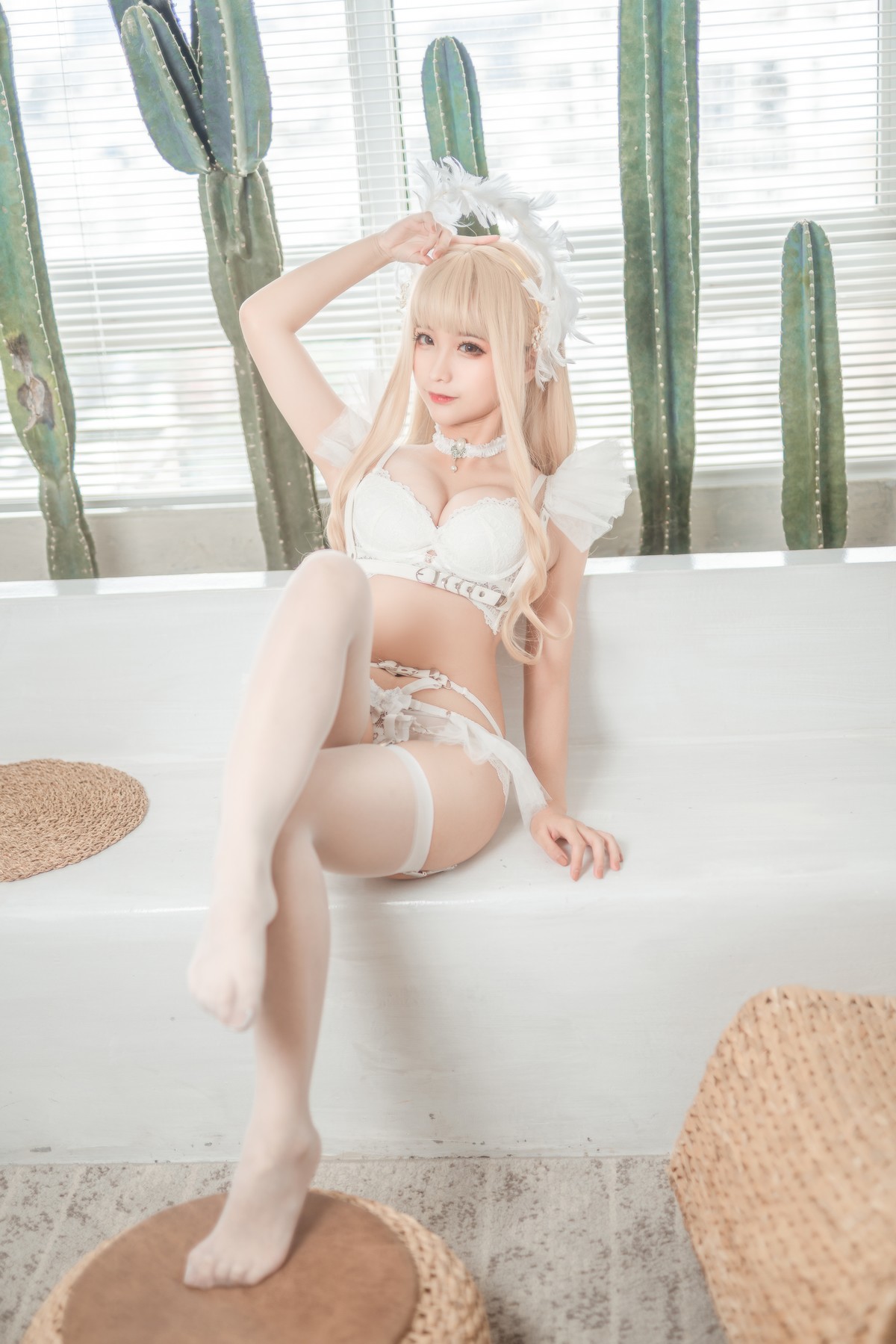 Cosplay Stupid Momo Chunmomo Momo True Love Version Angel Edition-Golden Angel