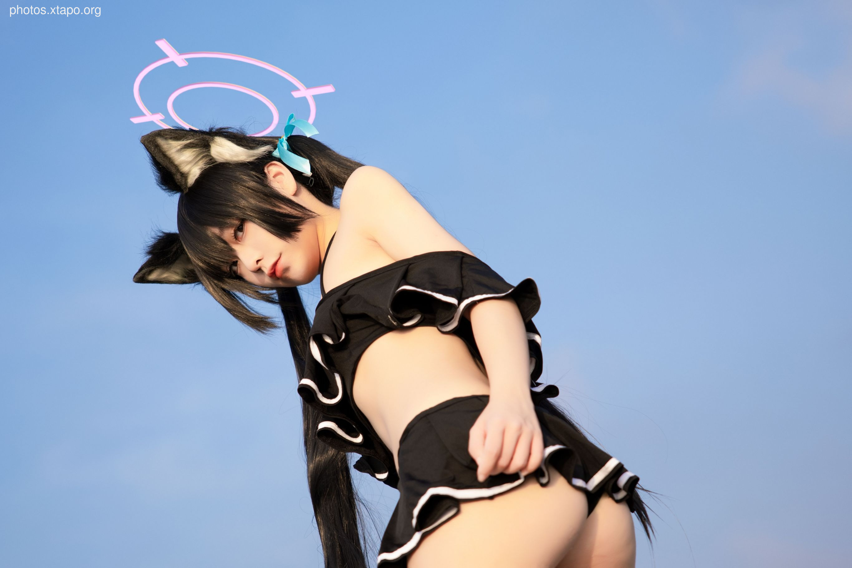 G44 will not be injured in blue archives black see Qin Xiang swimsuit 20p