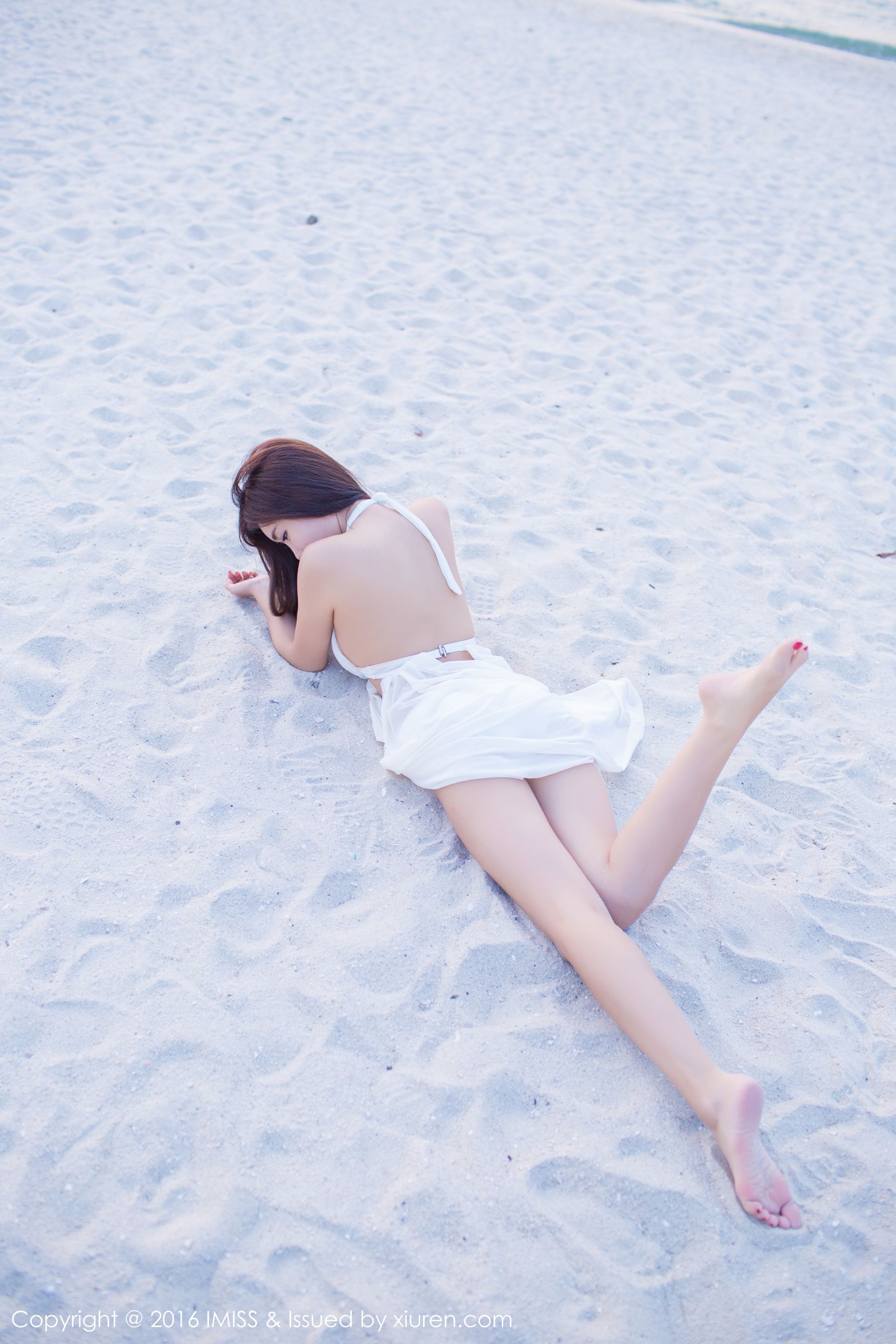 Cheng Xiaoying is not annoying Pink DressWhite Skirt Outside Aimi Club Imiss Vol.086