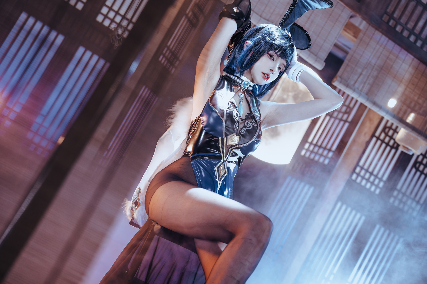 Cosplay Xia Xiaoqiu Qiuqiu Yelan Bunny Girl Set.01