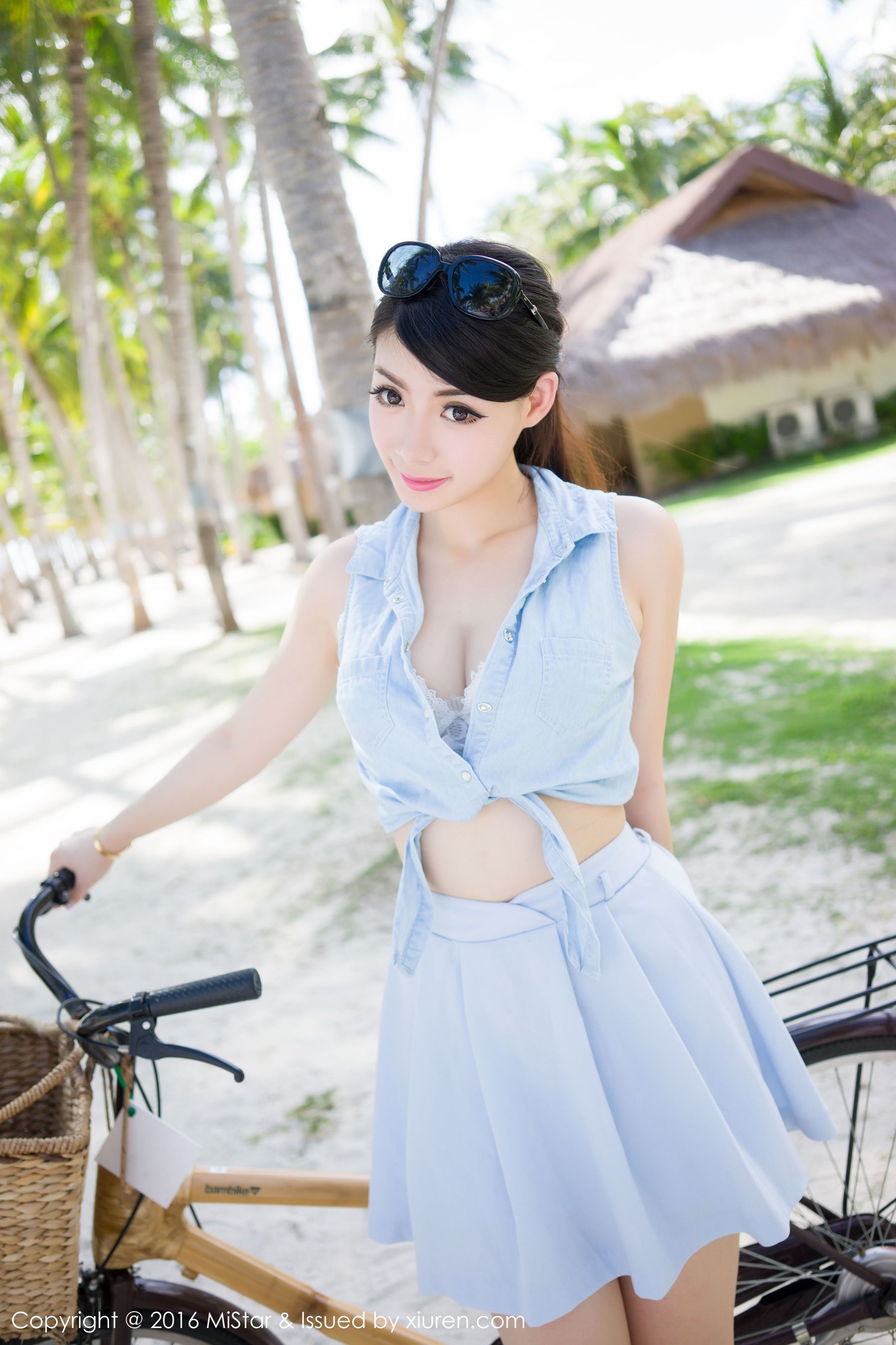 MARA sauce Boil island Travel bikinicycling girlsailor clothing Meiyan Society Mistar Vol.071