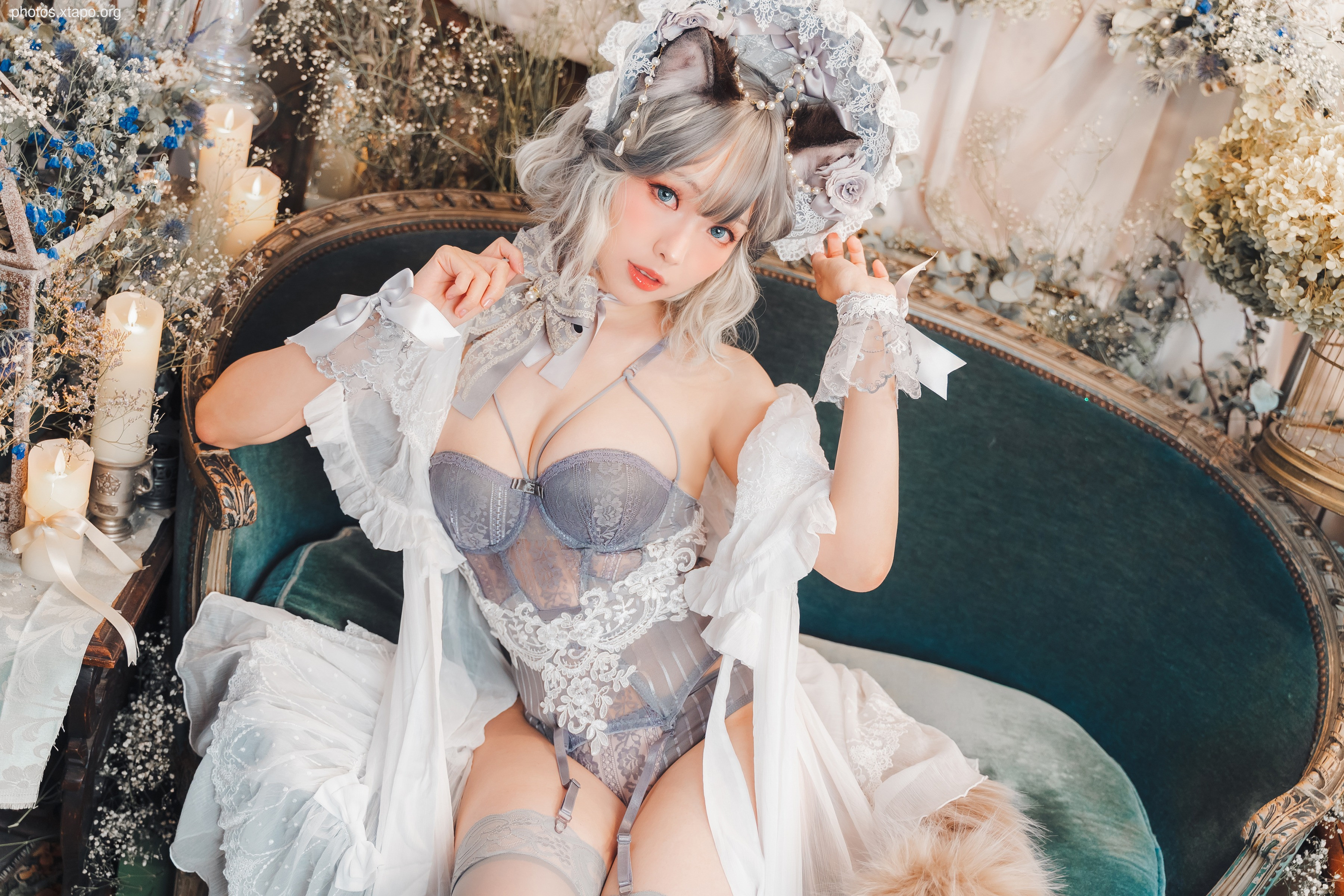 Elyee -Agdoll cat doll puppet cat girl figure