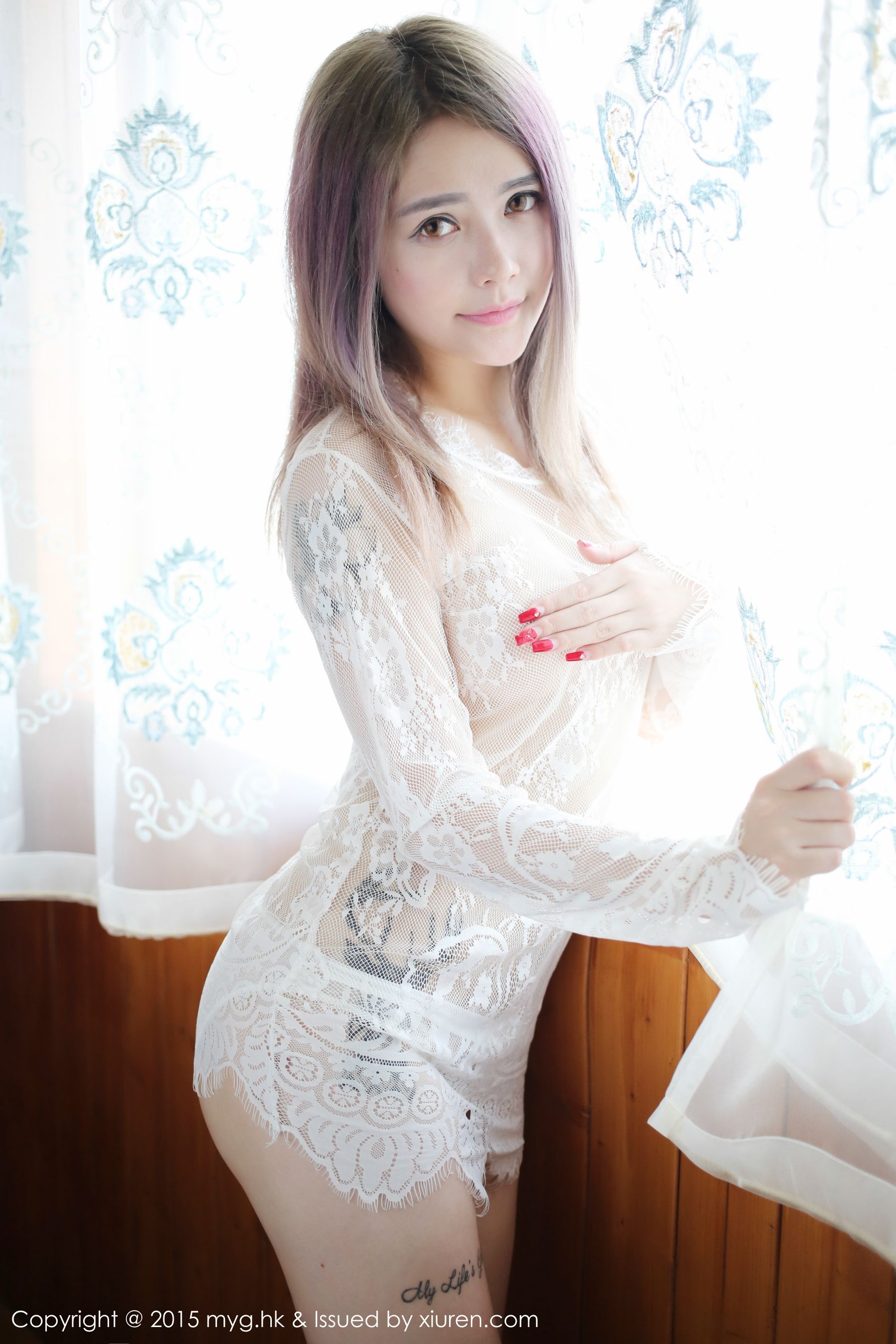 Lee Xueting Anna First appearance lace, perspective underwear Miyuan Pavilion Mygirl Vol.127