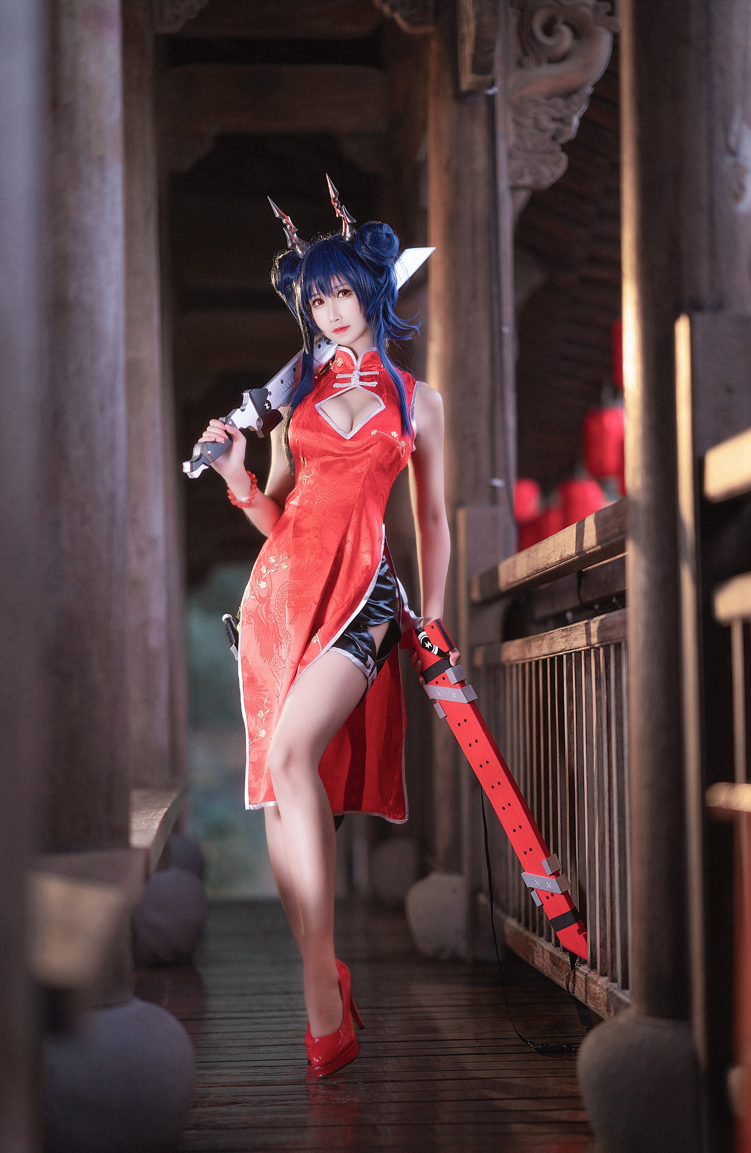 [三级_69] Fox Witch + Red Cheongsam 45P