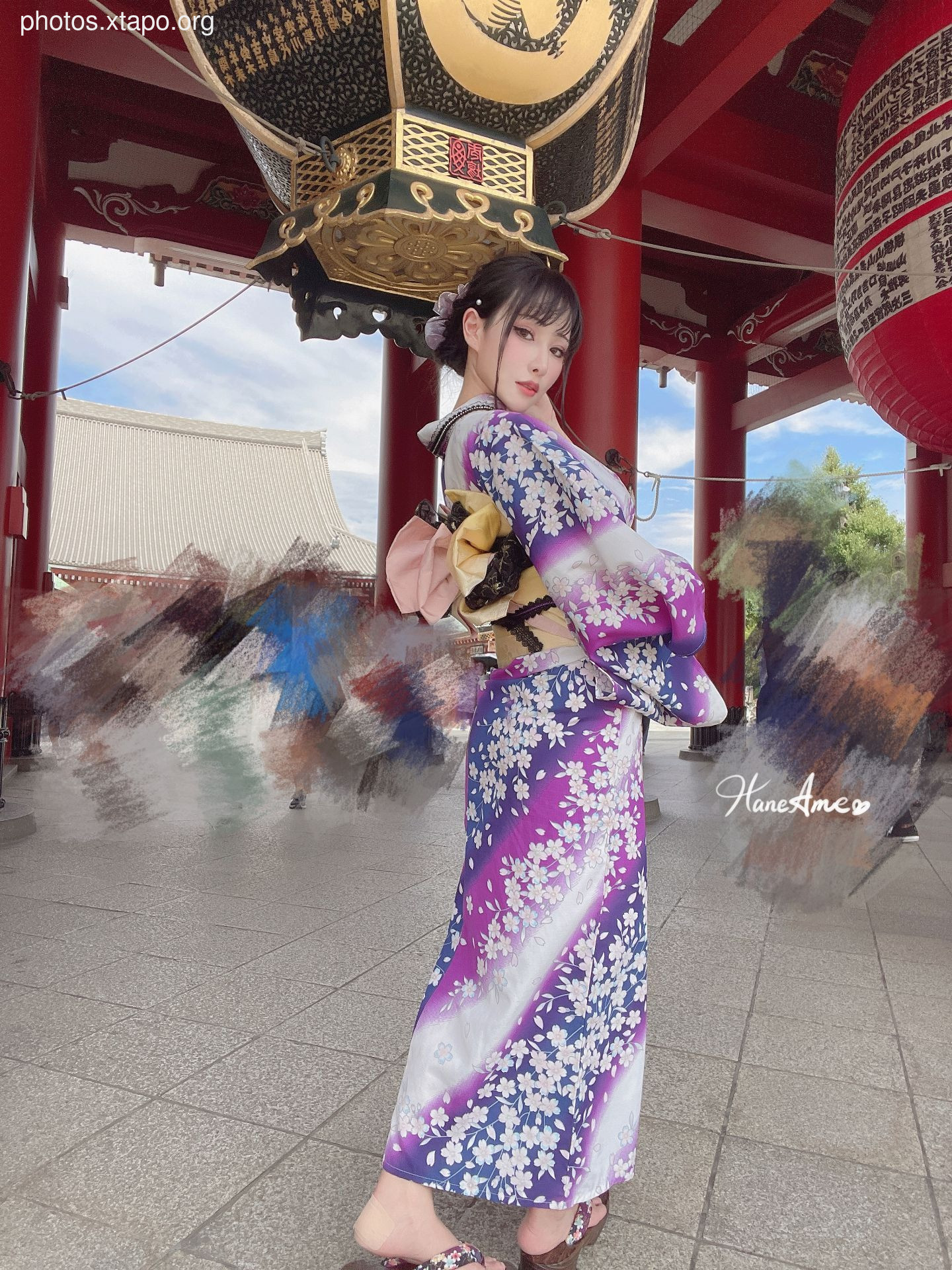 Violet summer yukata