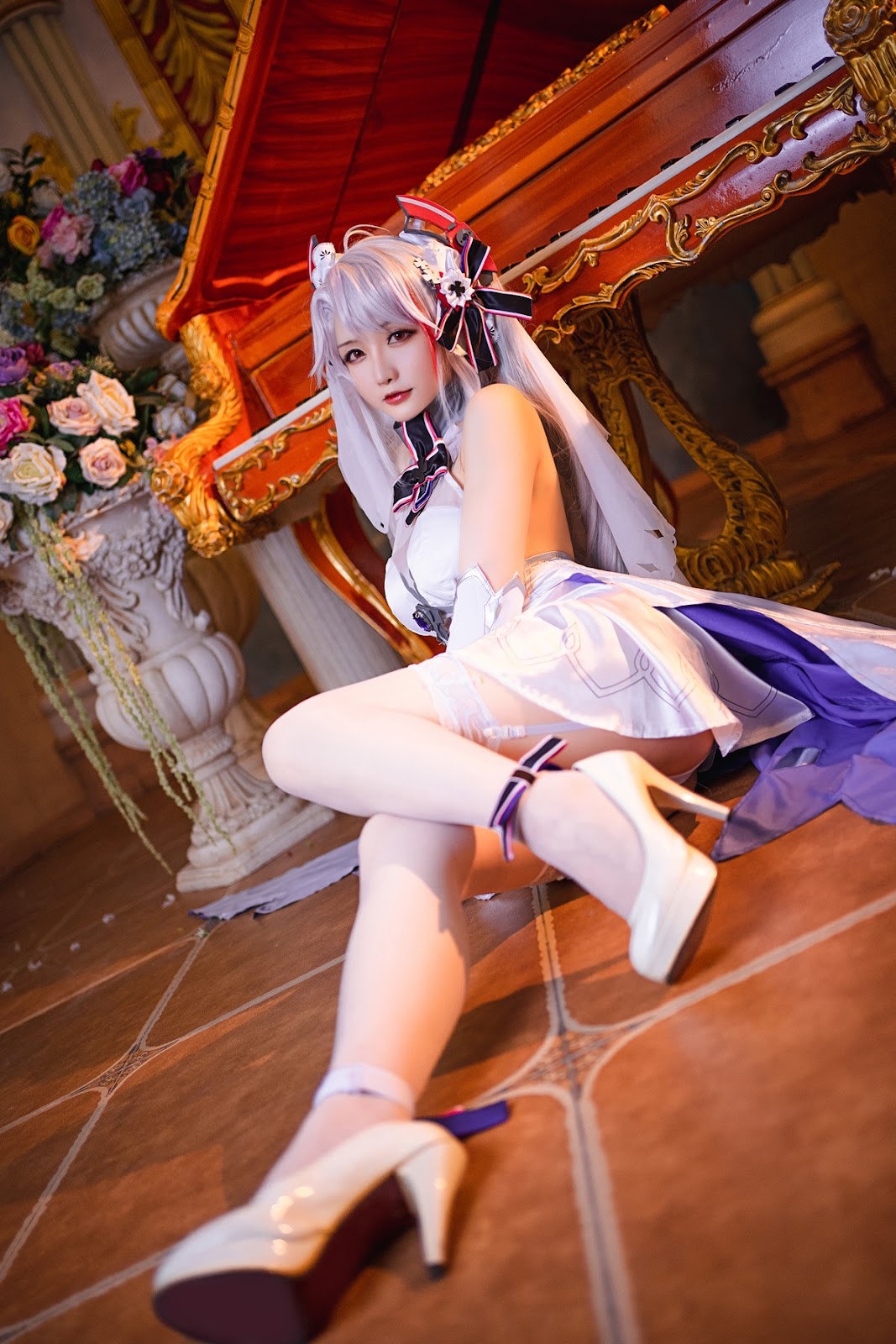 Cosplay Star Chichi Hoshilily Secret Garden Organ Wedding Dress