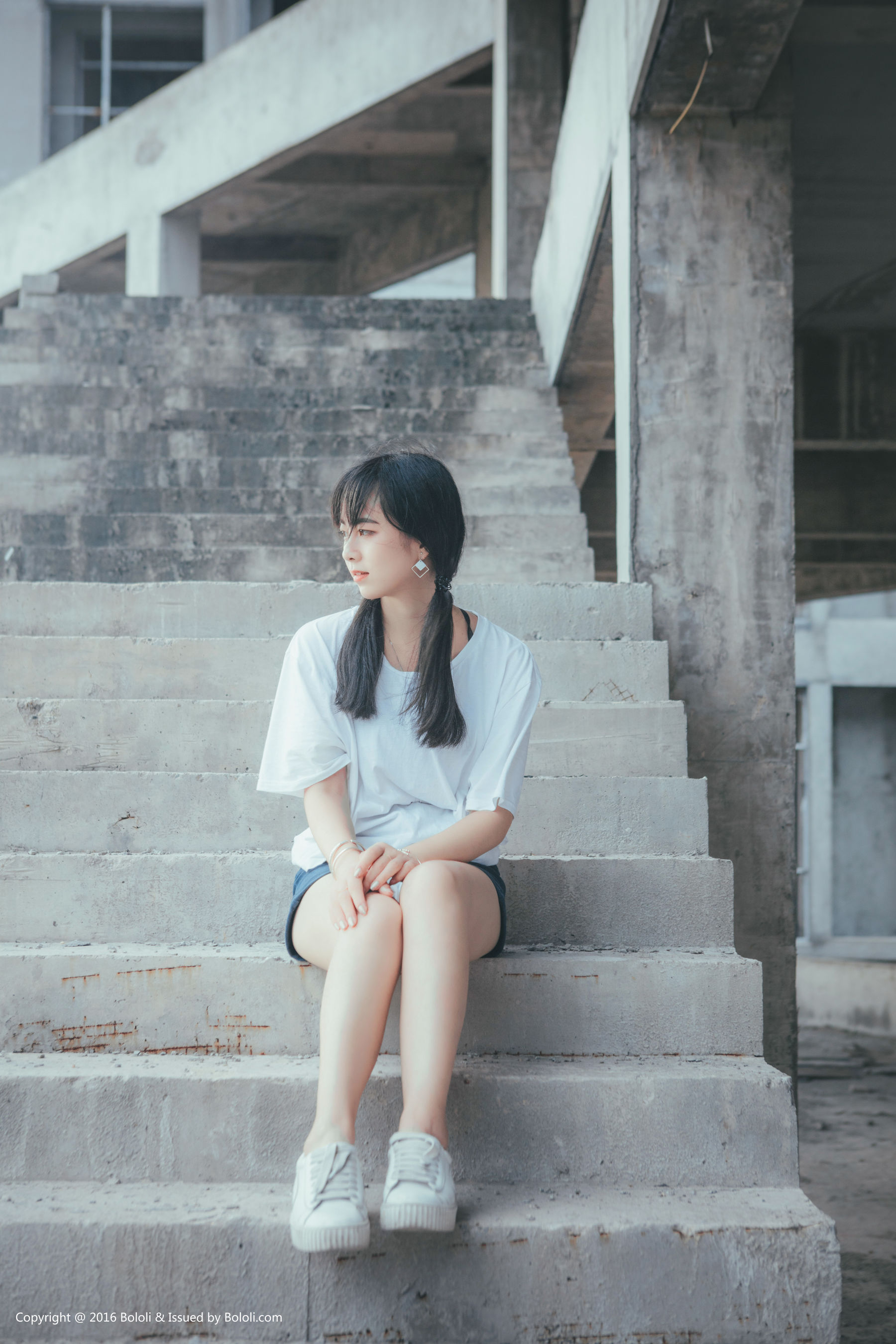 Super fierce Nuo Japanese Double Ponytail Girl Kimoe Que Meng Culture Kim020