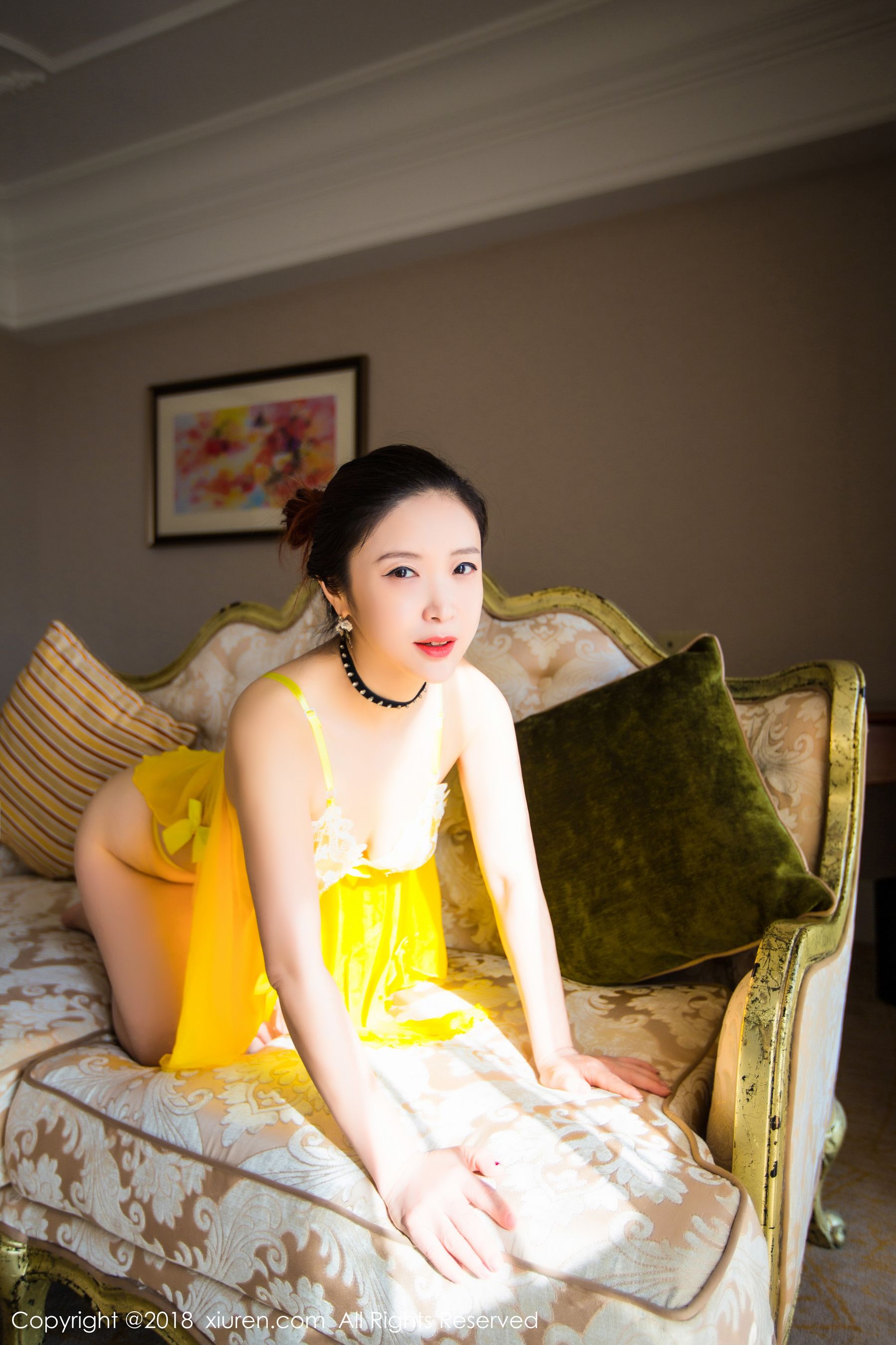 Xixi White Rabbit Maid Wear and Perspective Sling Series Xiuren No.903