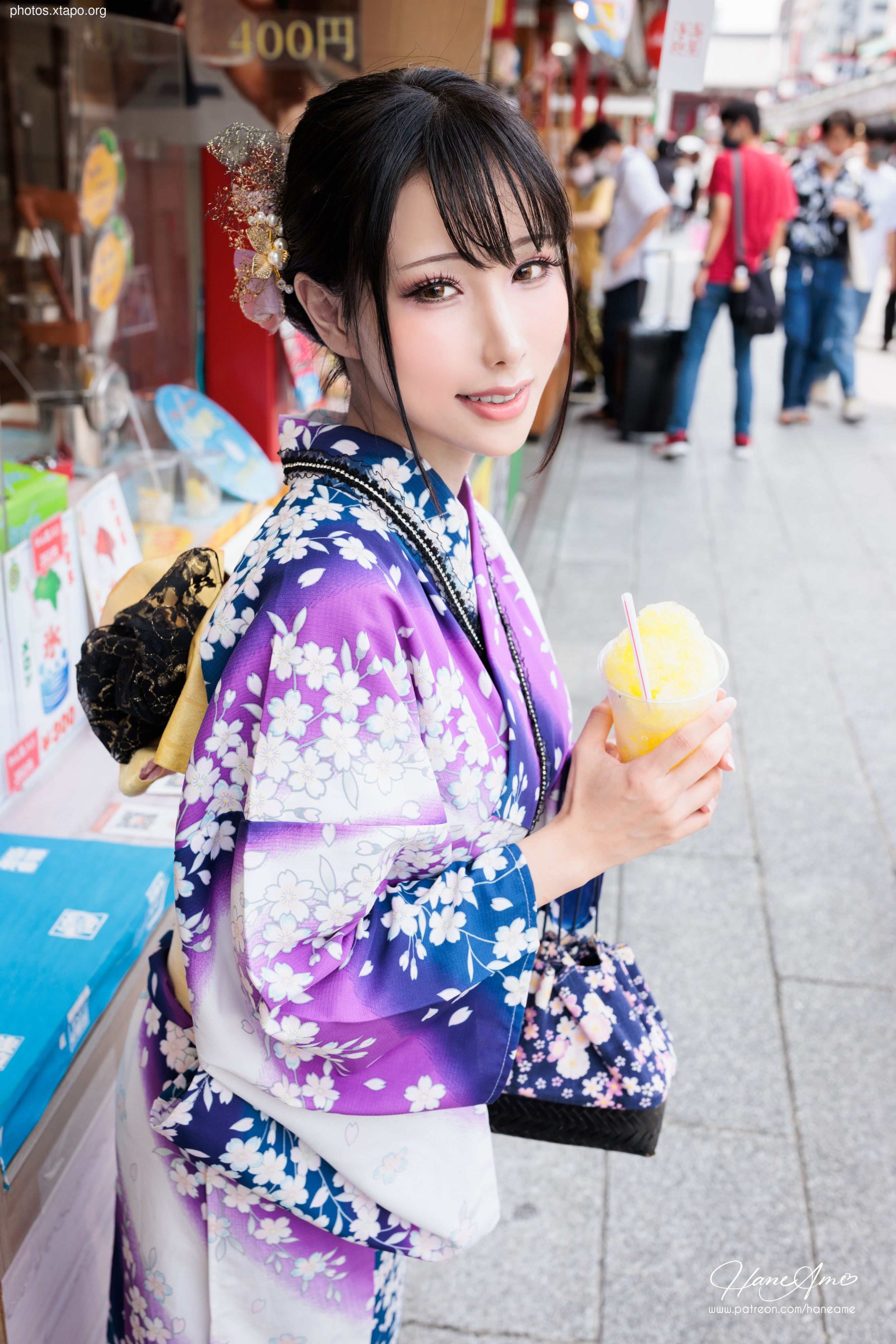 Violet summer yukata