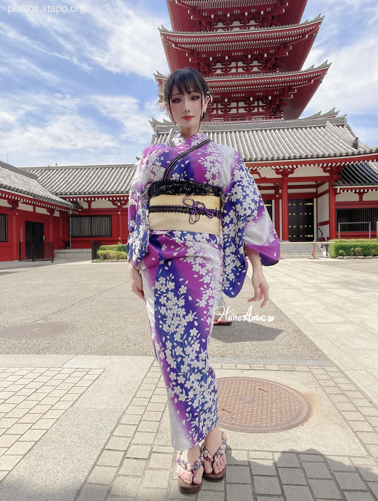 Violet summer yukata