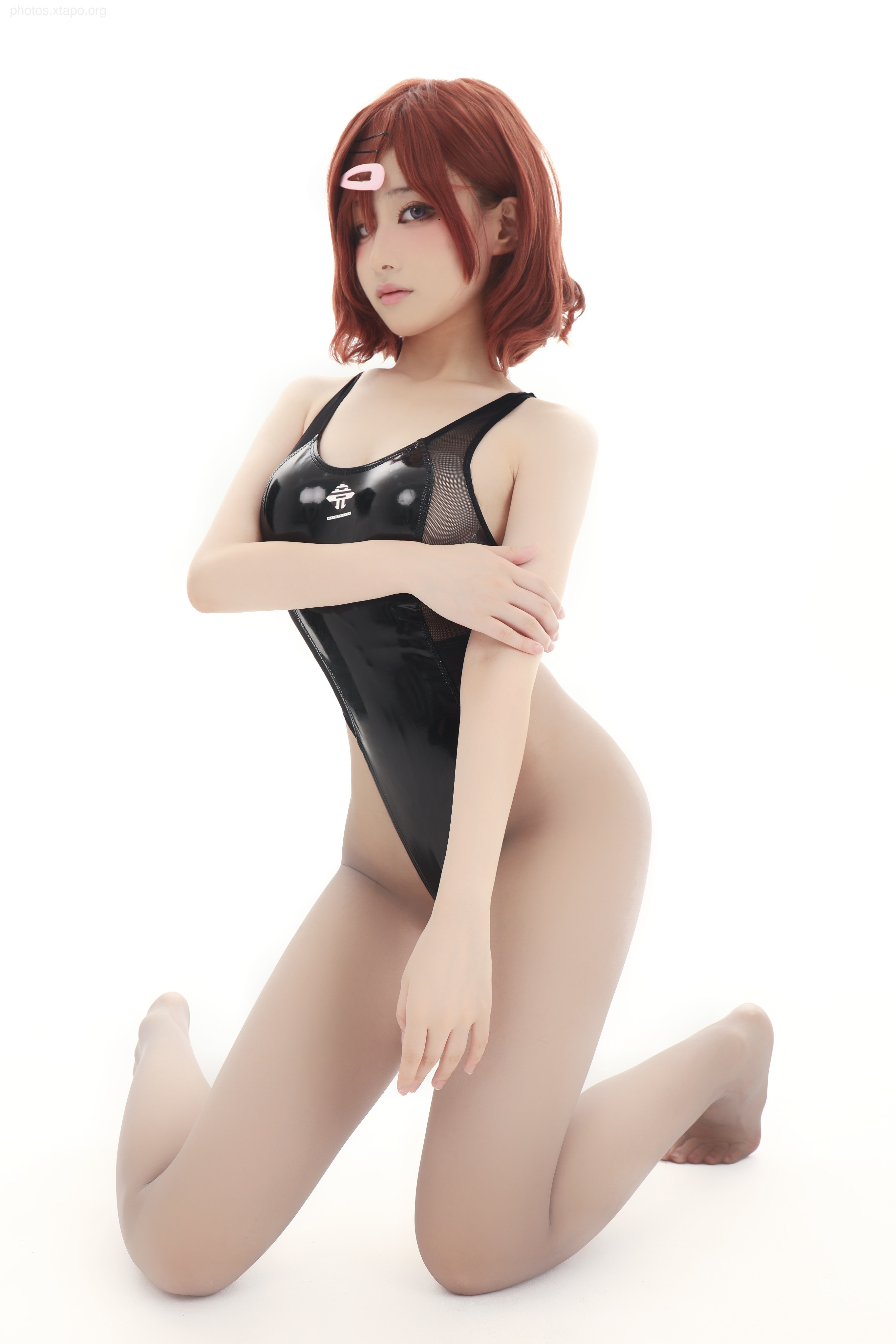 Younian Youmeko 樋 Swimming no shirt gray silk 36P-87MB