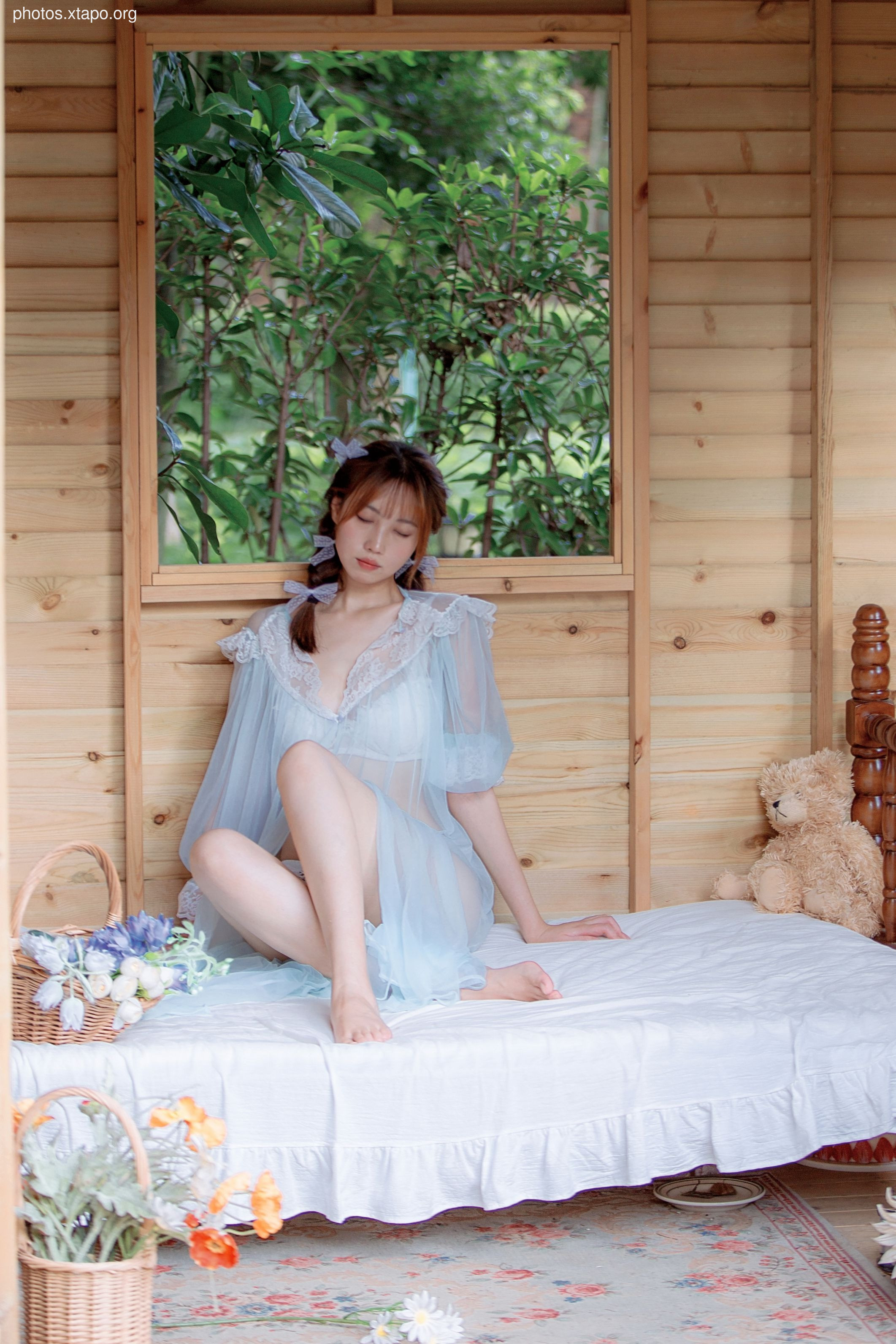 NO.022 Blue gauze 40p-596MB