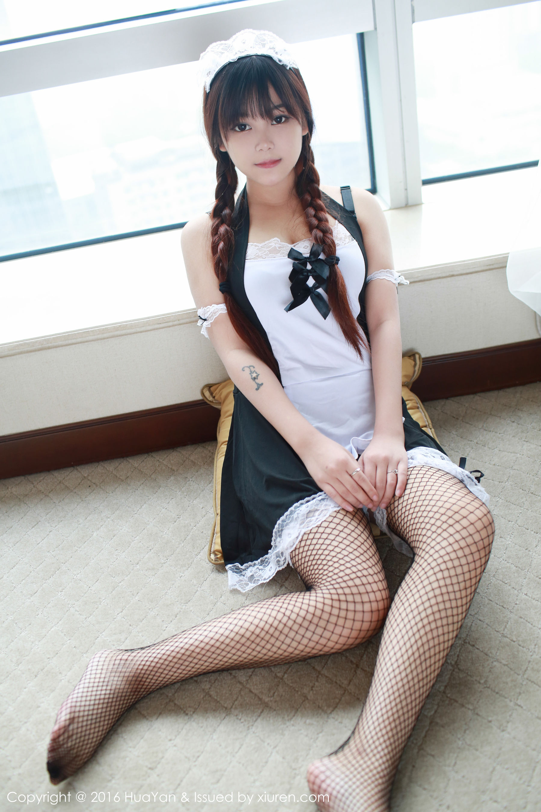 Model Xiaoyue Er's Green Little Girl, Little Fresh Series Hua Yan Huayan Vol.016