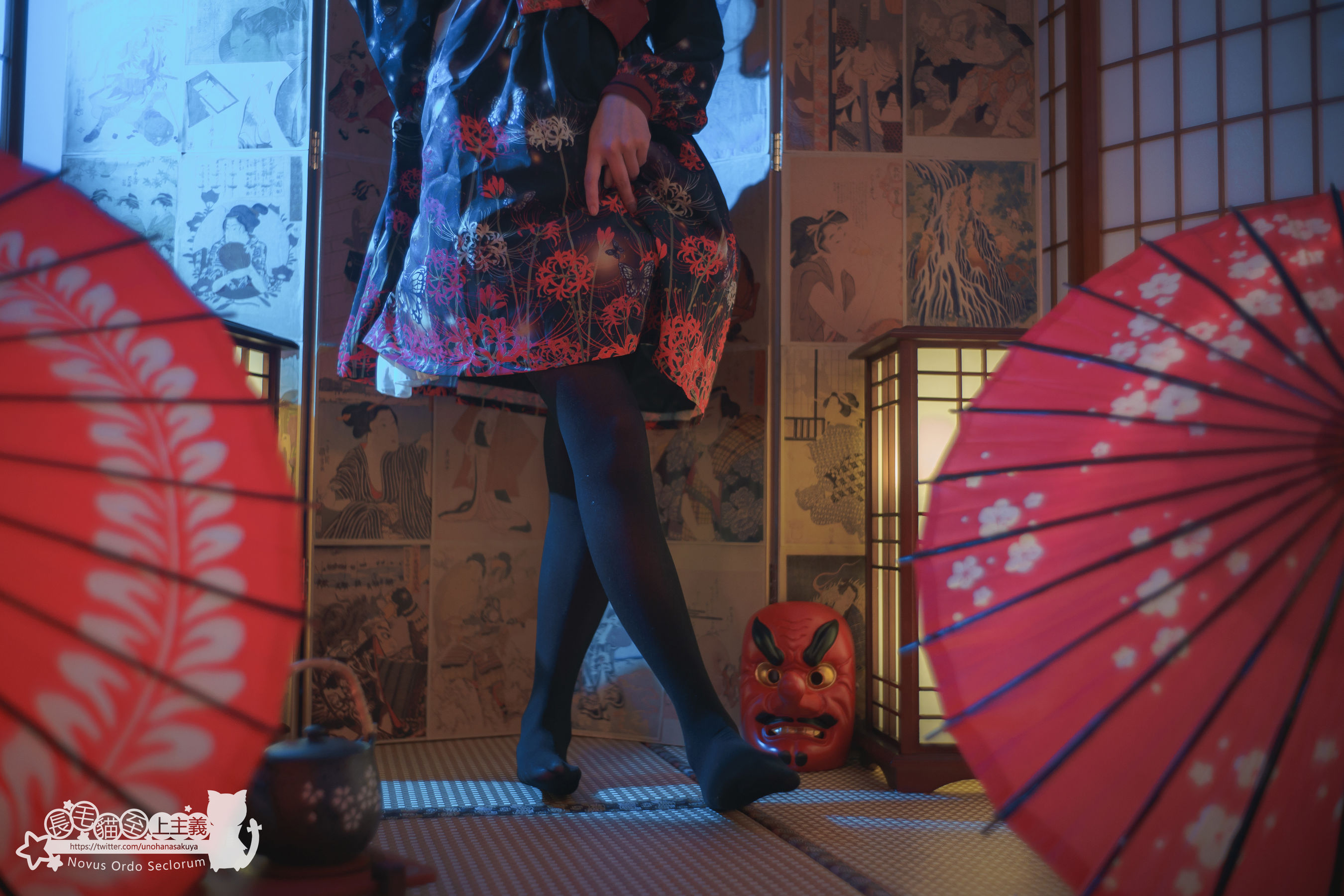 Welfare COS Waiser Kagiki Rin Rin Rin Josei -On the night when cluster amaryllis blooms