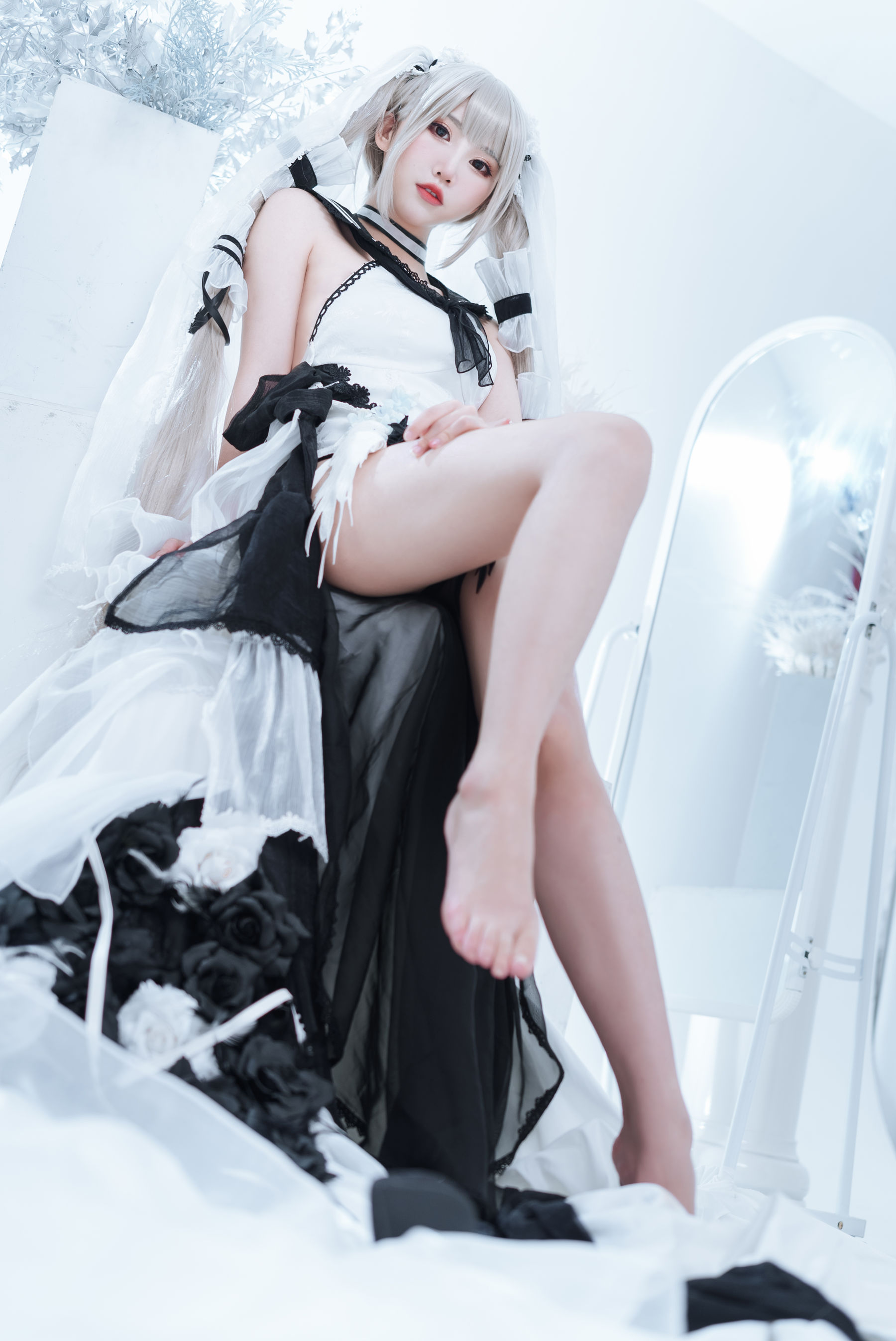 [Cosplay] Coser Dough Cake Fairy Terrible Wedding Dress