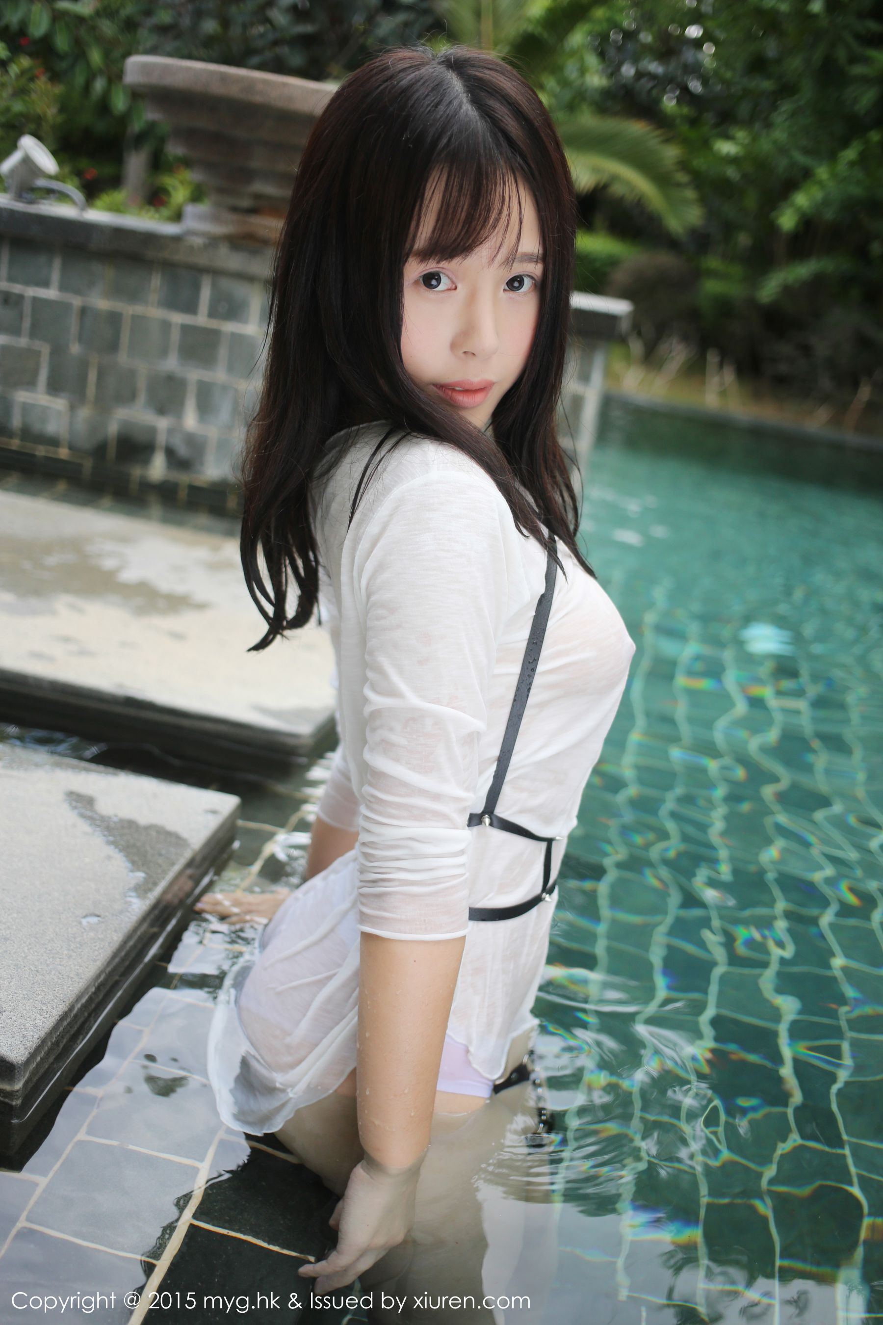 Evelyn Evel Black Silk StockingsSwimming Wet Miyuan Pavilion Mygirl VOL.170