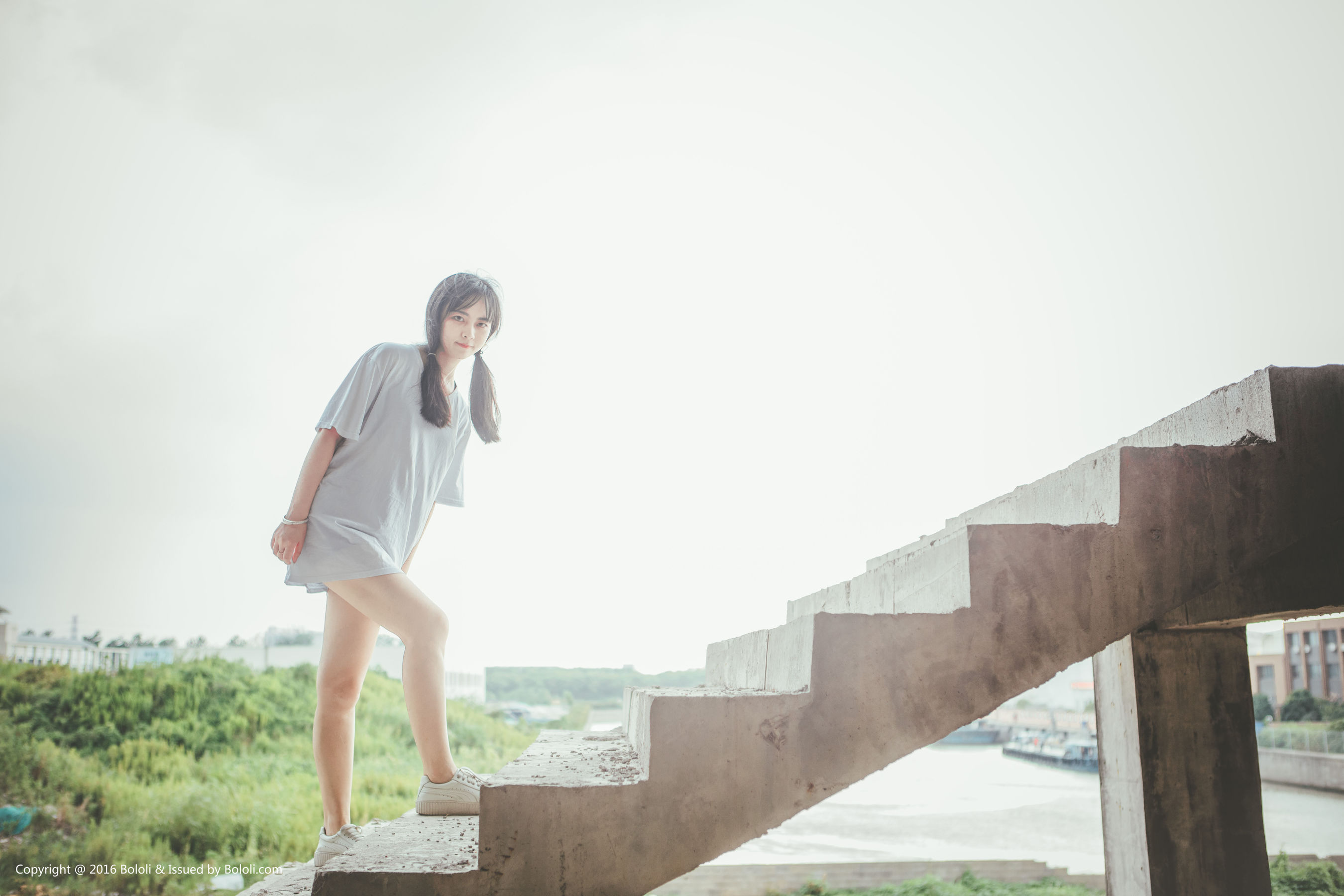 Super fierce Nuo Japanese Double Ponytail Girl Kimoe Que Meng Culture Kim020