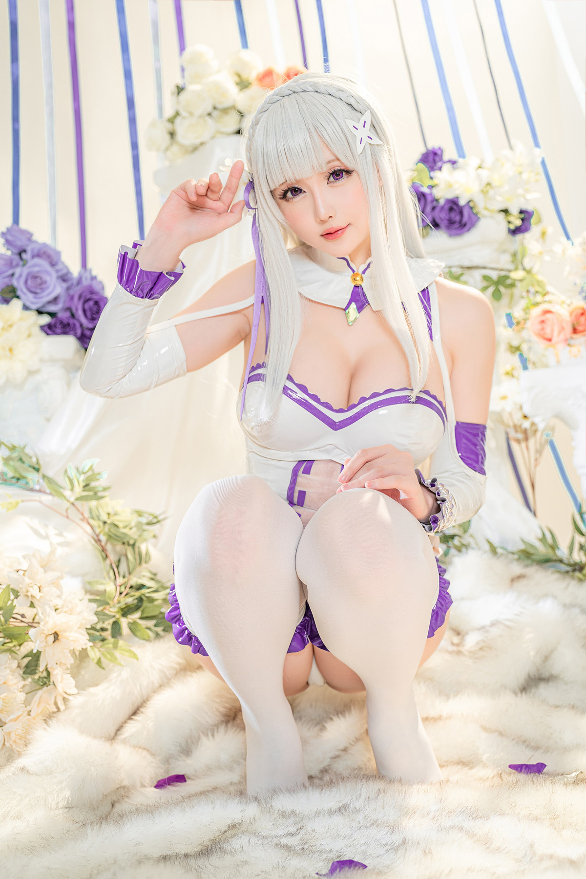 Hoshilily Miss Star Chichi Cosplay Emilia