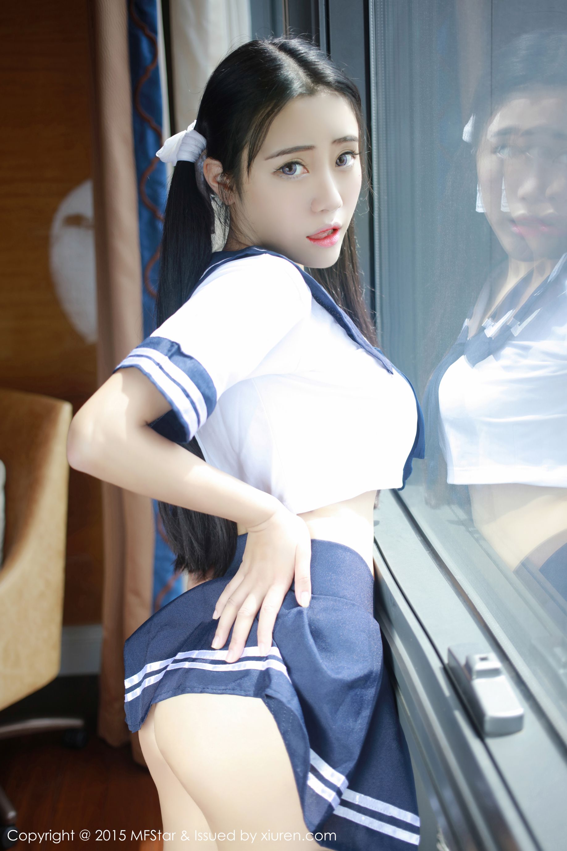 Dou Dou Liang Youlina 3 Set Sexy Uniform Series Model Academy MFSTAR VOL.032