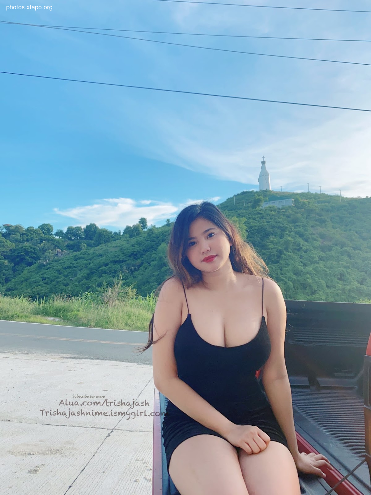 Trisha outside f nime,