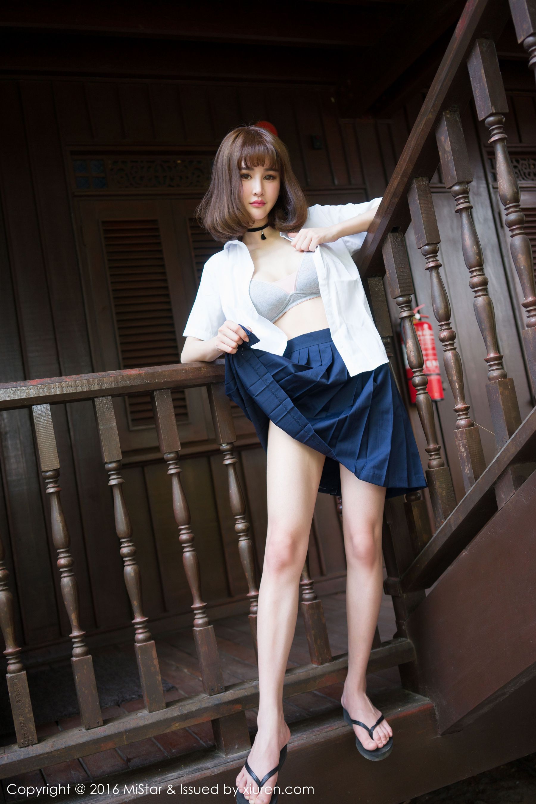 Cheryl Green Tree Langkawi Travel bikinischool uniform Meiyan Club Mistar Vol.076