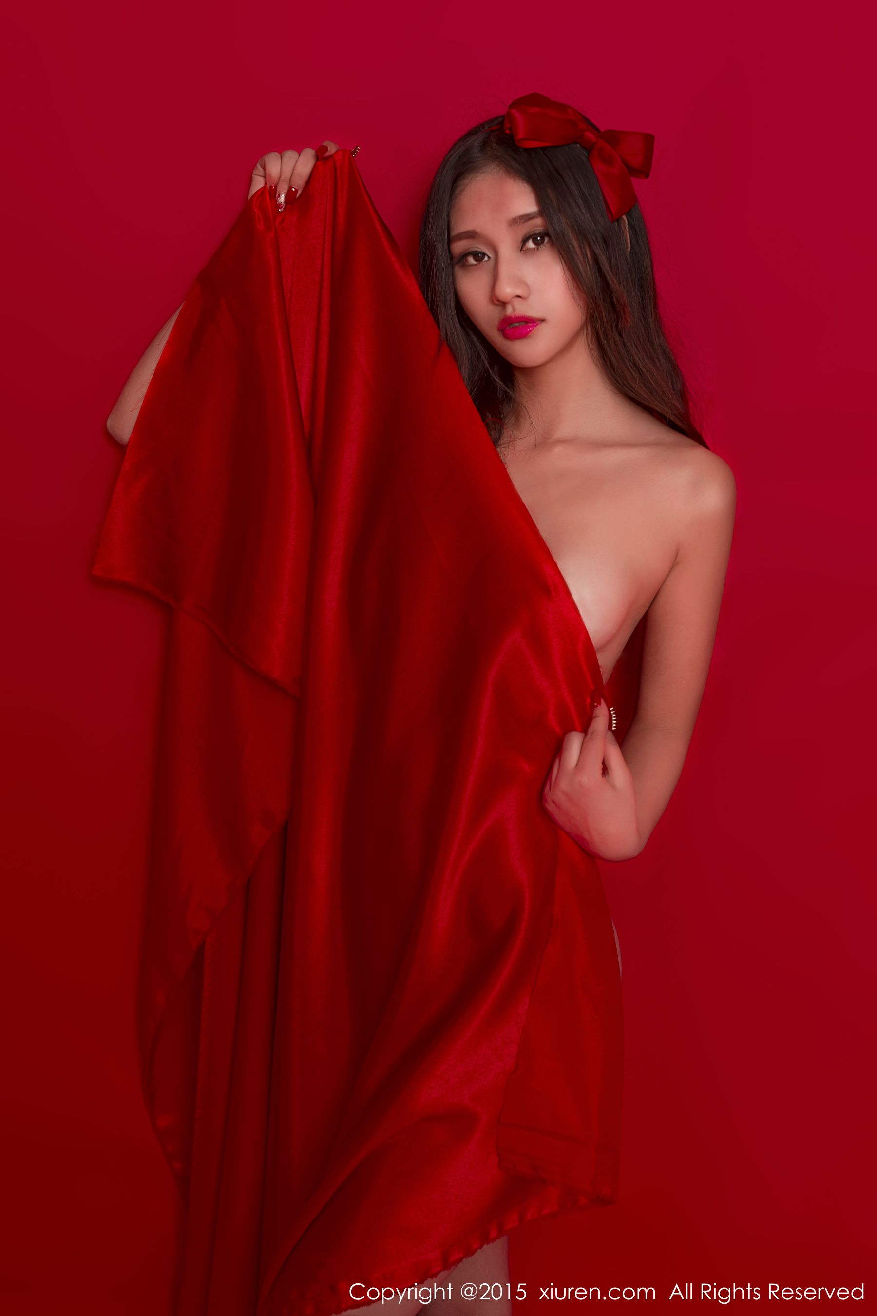 Sister Shi Yu's Red Background Theme Xiuren No.282